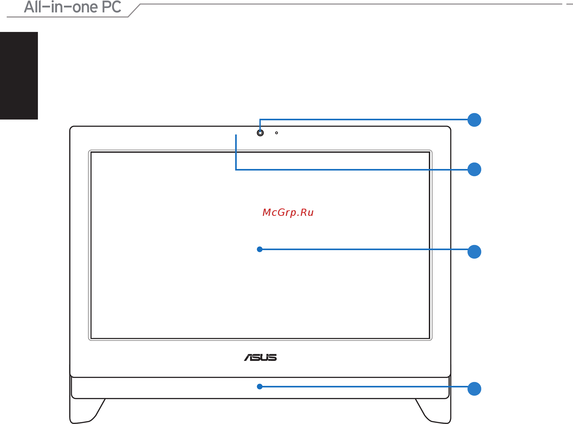 Asus ET2400XVT [14/46] Вид спереди