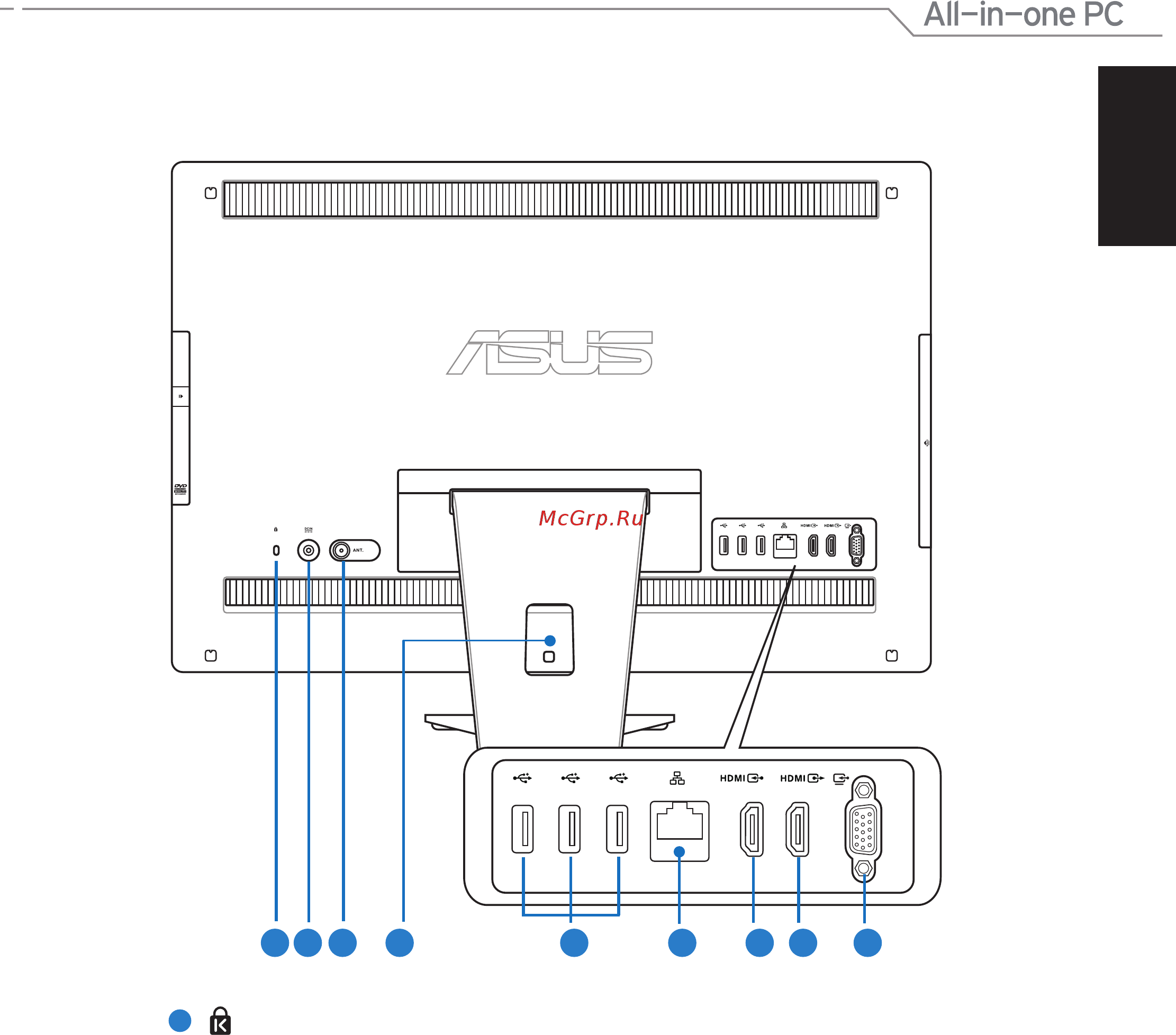 Asus ET2410INKS [17/38] Вид сзади