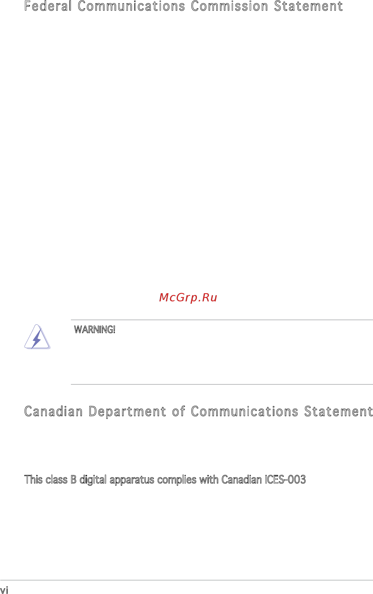 Asus V2-P5945GC [6/100] Notices
