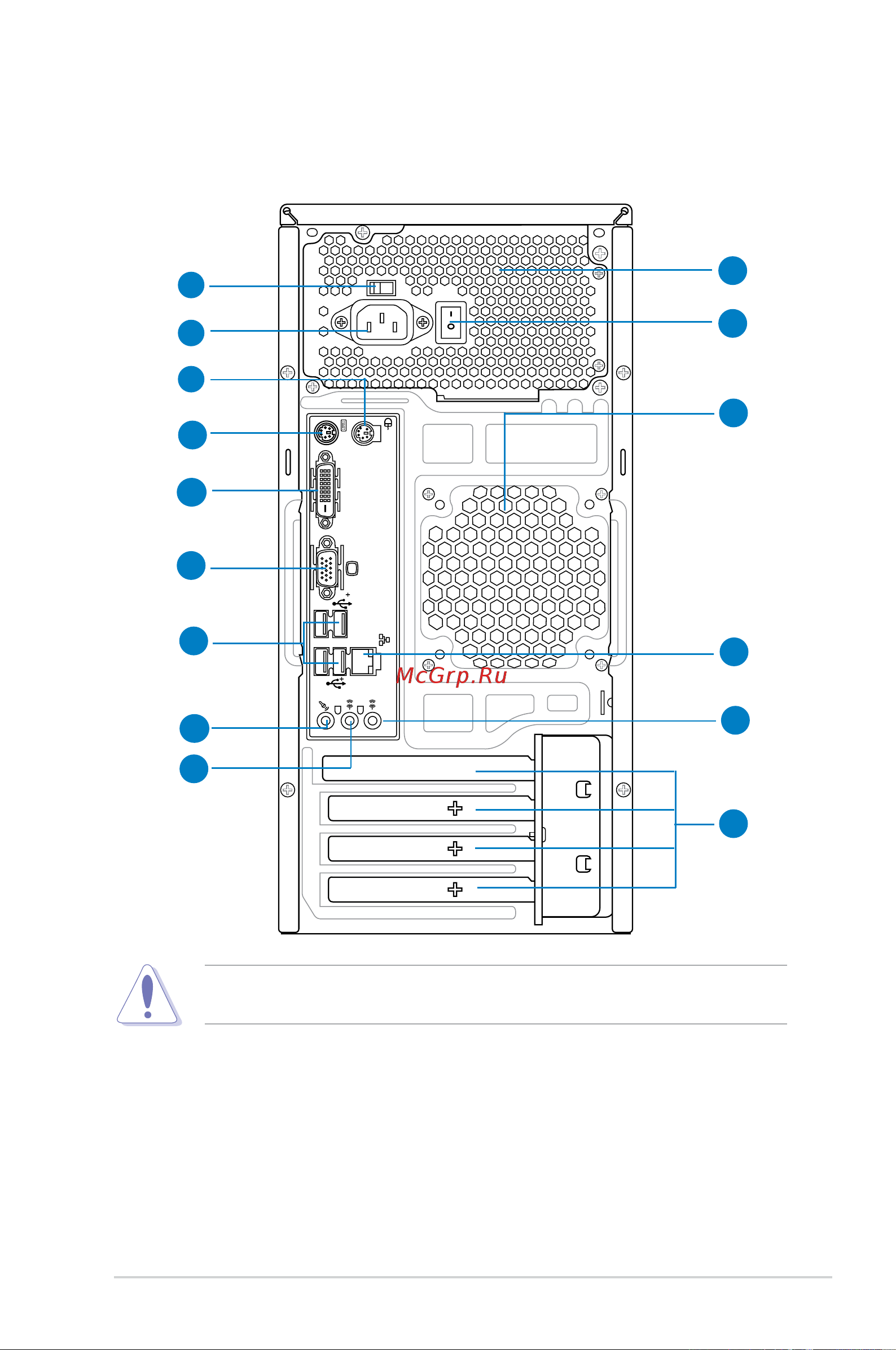 Asus V7-M4A3000E [15/85] Rear panel