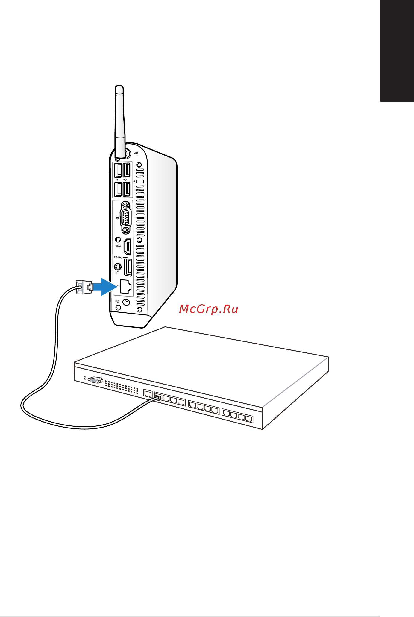 Asus EEEBOX PC EB1501P [29/50] Подключение сетевых устройств