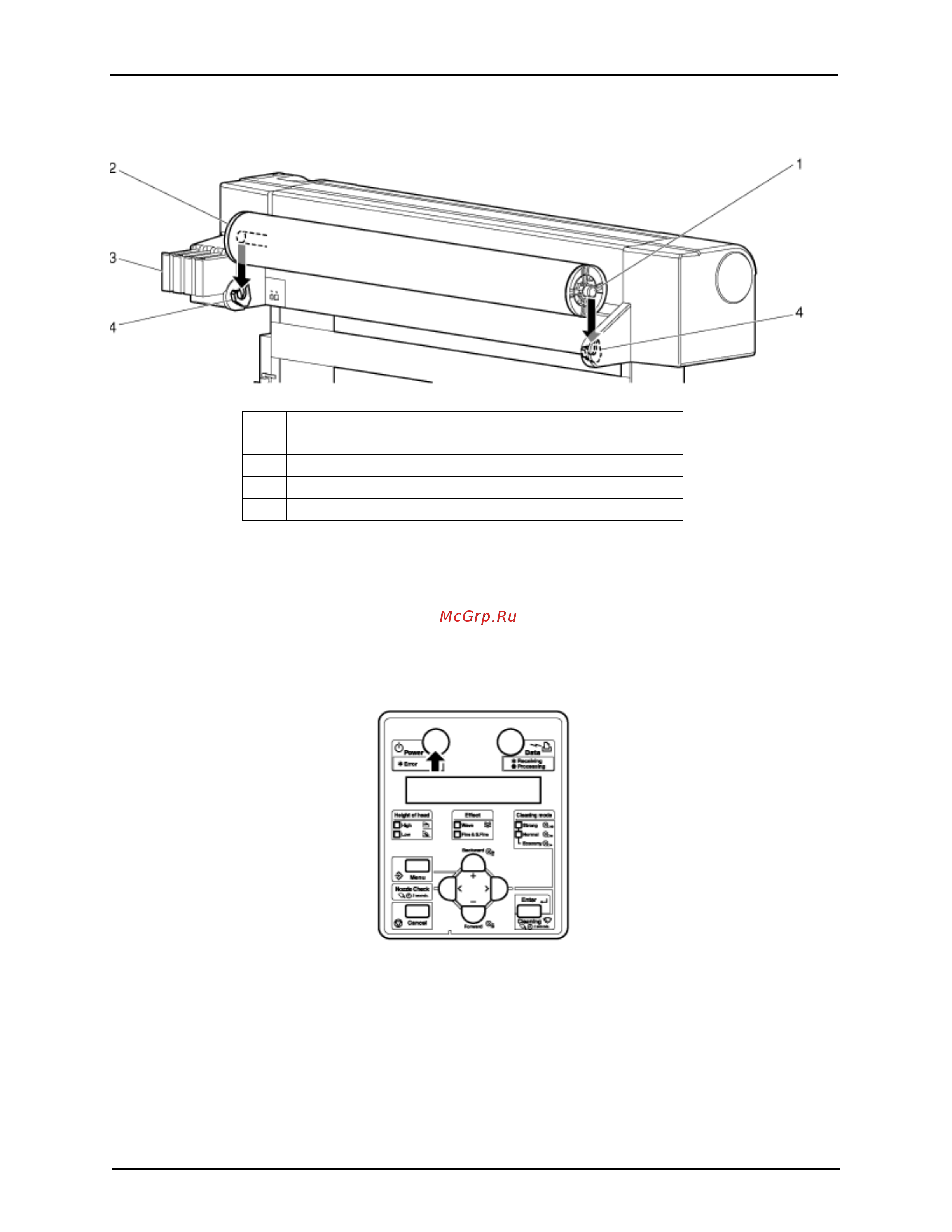 Xerox 8254E [51/240] Подготовка рулонного носителя для печати