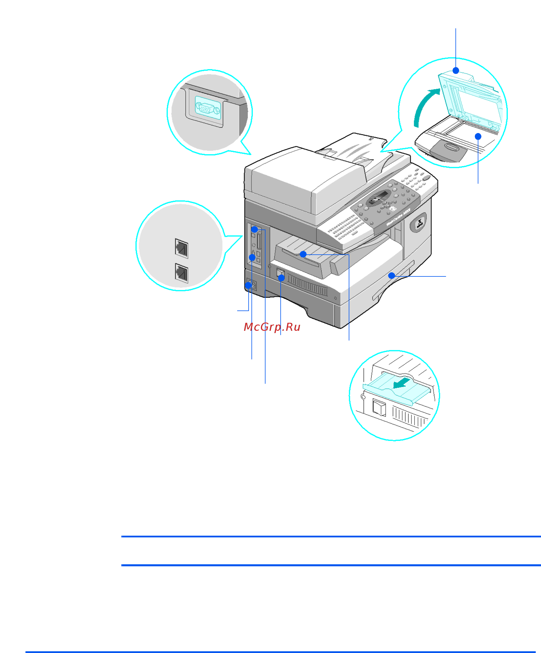 Xerox WORKCENTRE M20I [30/220] Вид сзади