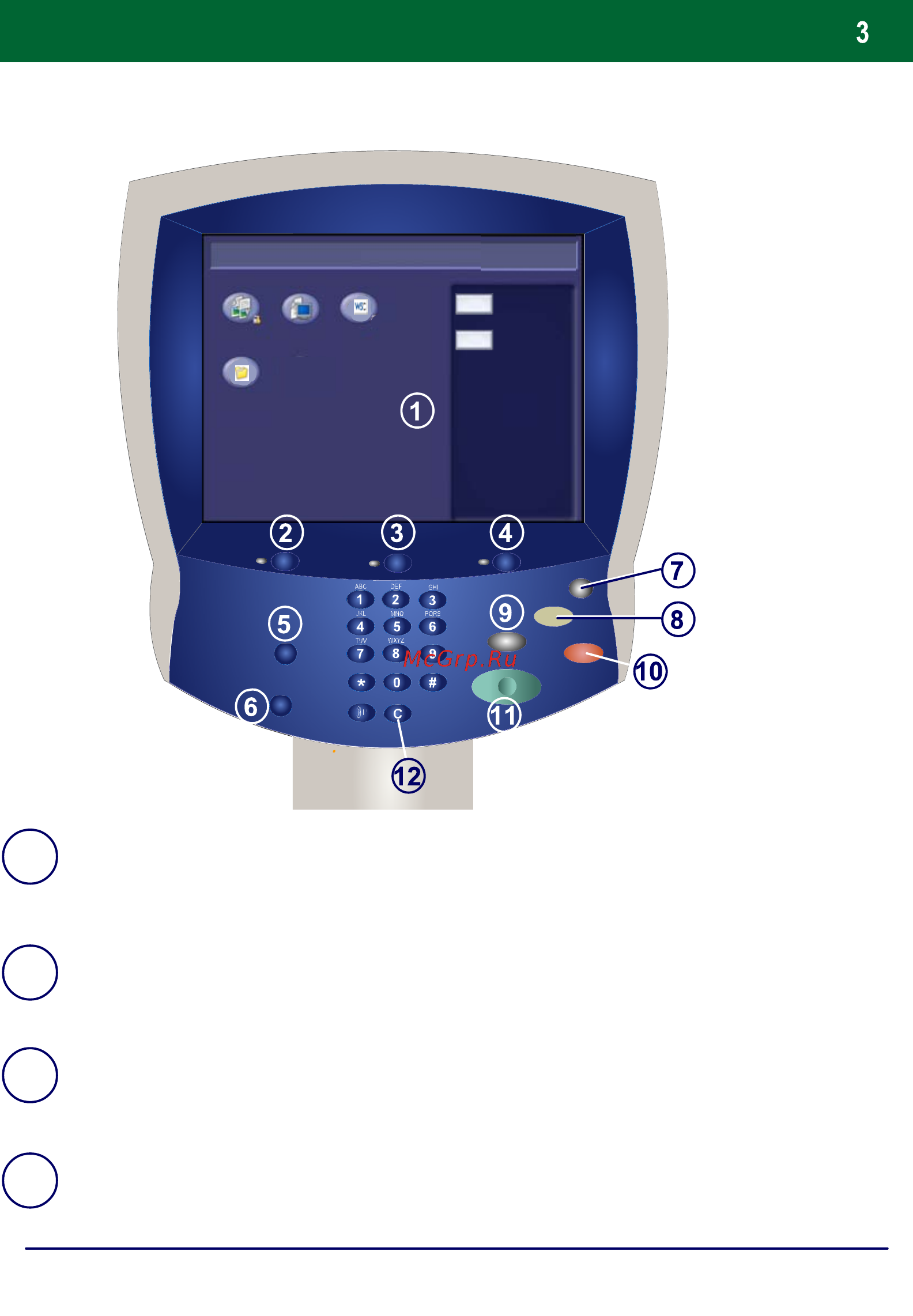 Xerox DOCUCOLOR 242 [101/129] Control panel