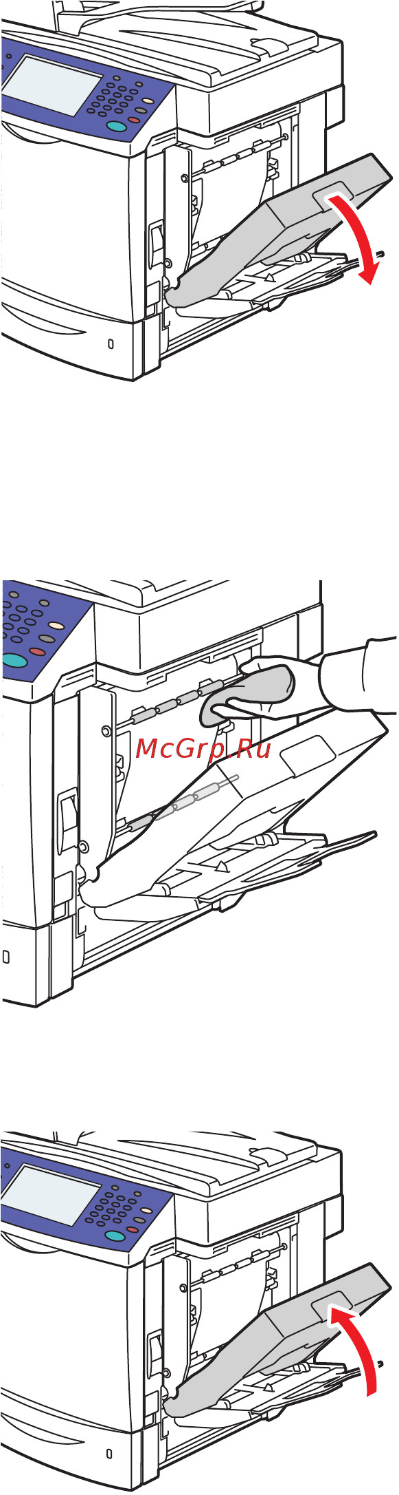 Xerox WORKCENTRE 6400 [177/265] Чистка роликов подачи дуплексного модуля