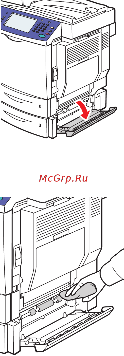 Xerox WORKCENTRE 6400 [178/265] Чистка роликов переноса материала для лотка 3 и 4
