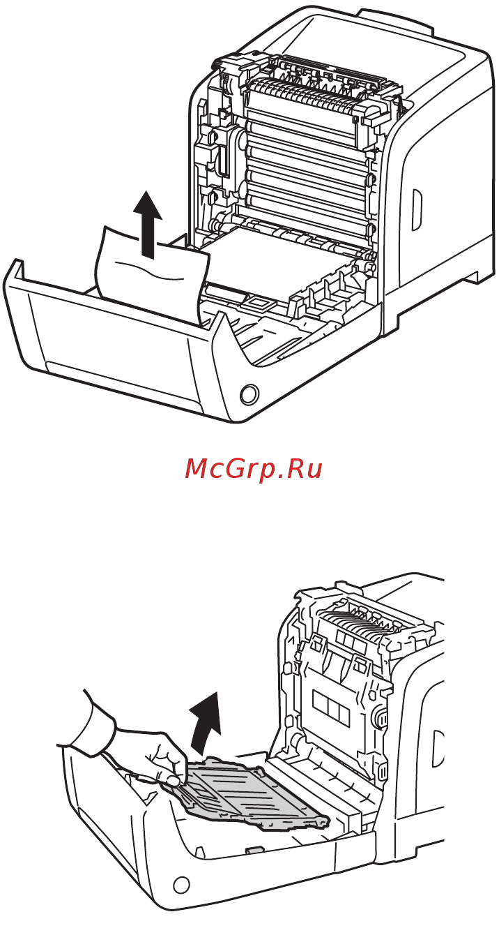 Xerox PHASER 6140 [160/179] Вытаскивание застрявшей бумаги из блока двусторонней печати