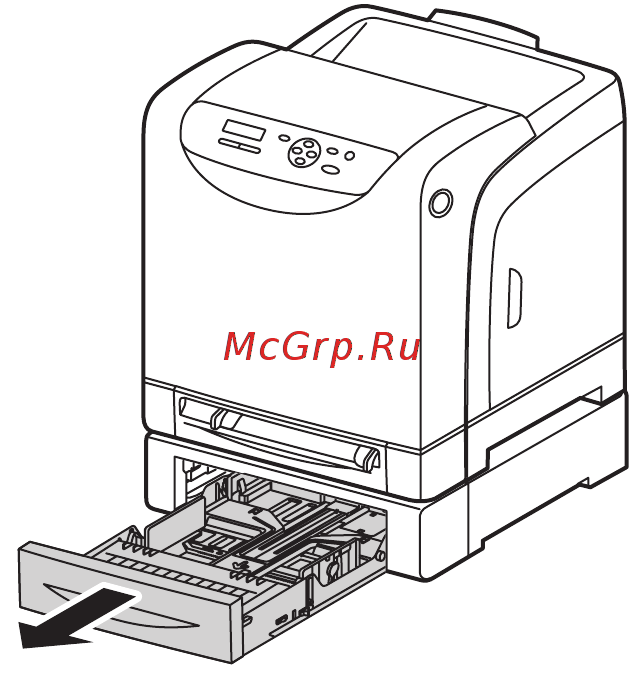 Xerox PHASER 6140 [61/179] Загрузка бумаги в устройство подачи на 250 листов лоток 2