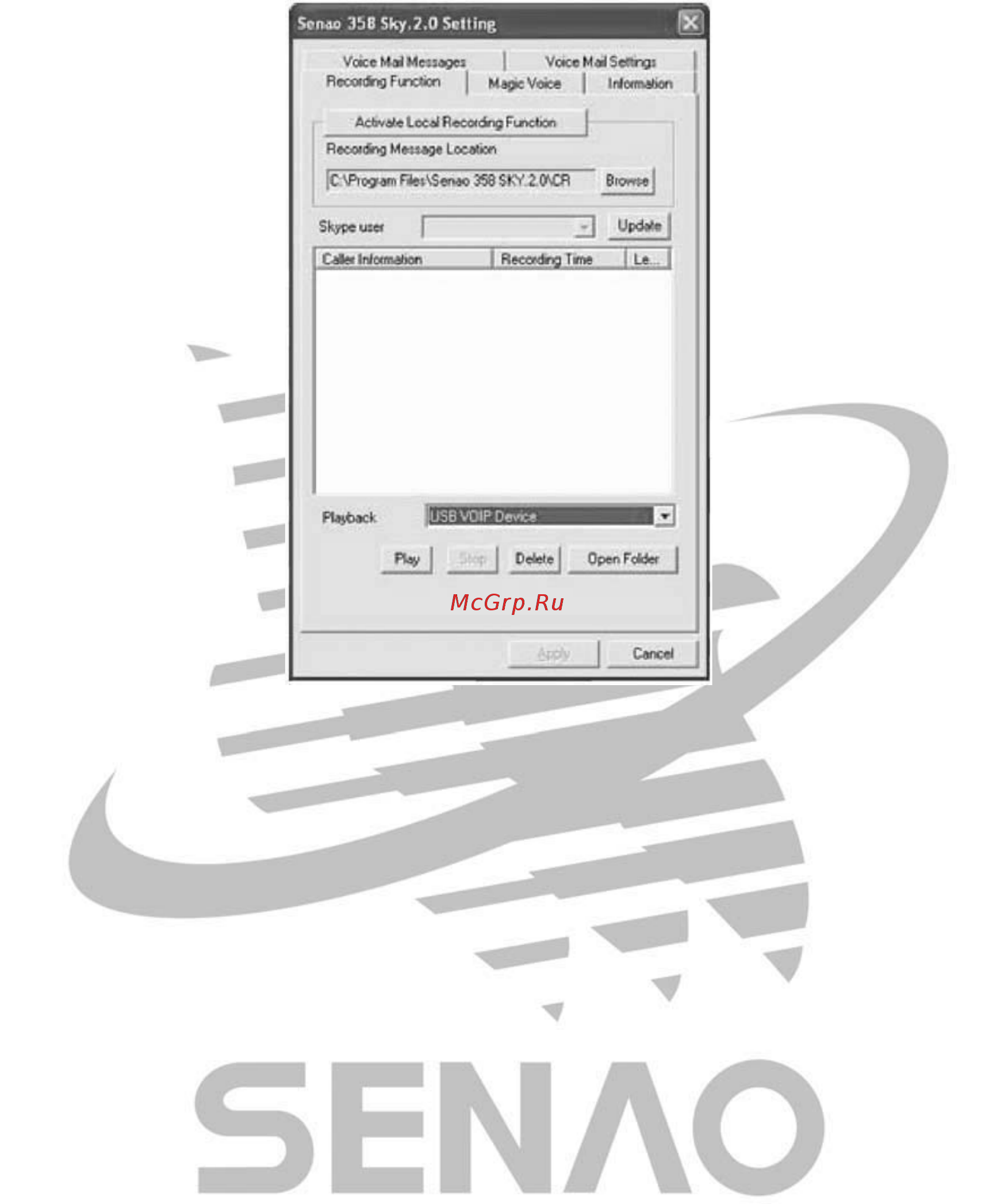 Senao SN-358 SKYPE [175/225] D sistem gereksinimleri
