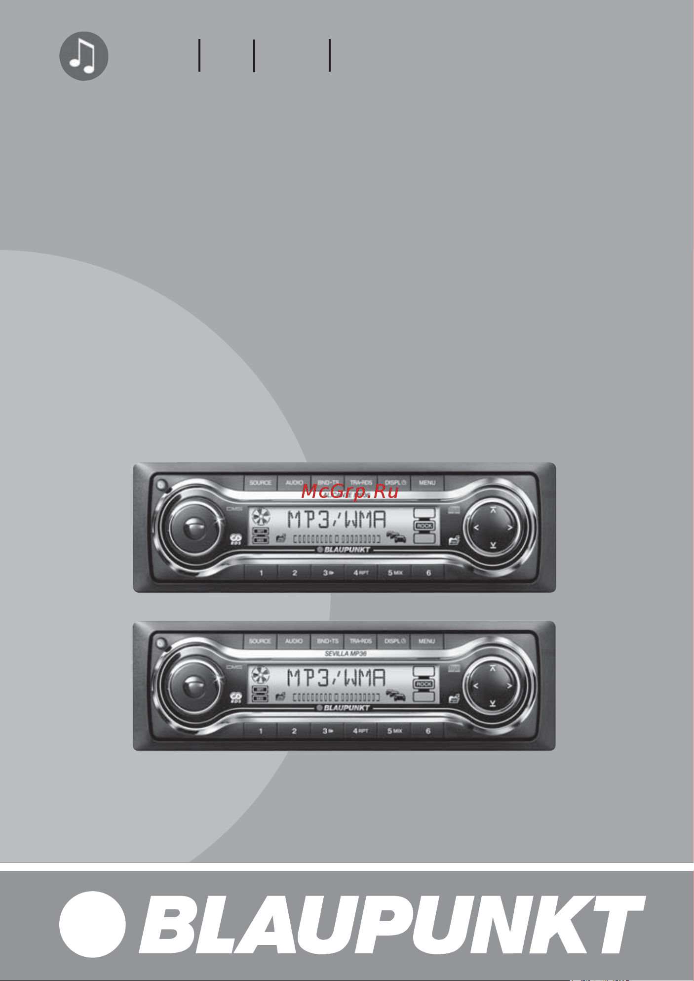 Blaupunkt ALICANTE MP36 Инструкция по эксплуатации онлайн