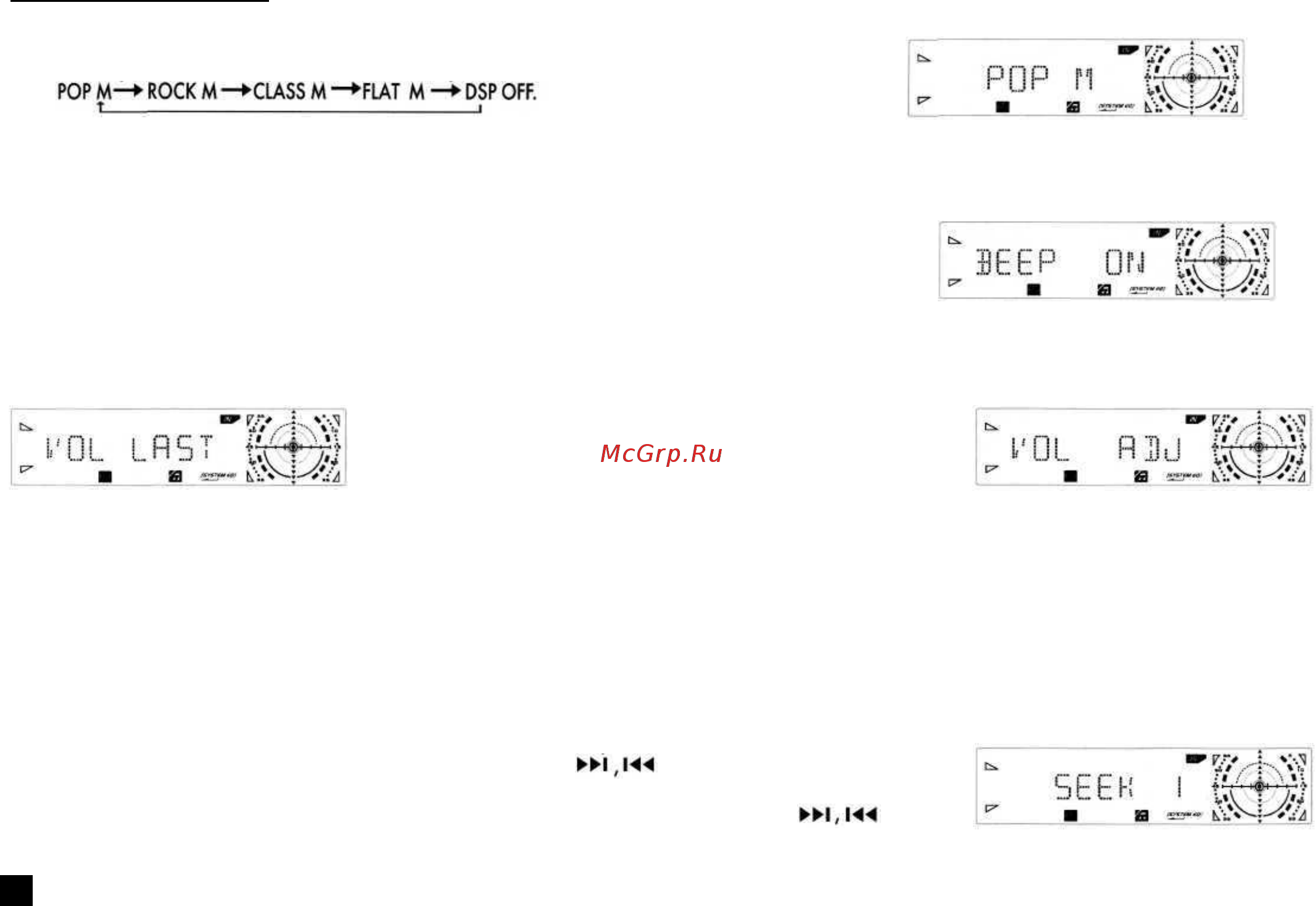 Akai ACR-23MPR [9/19] Функции меню