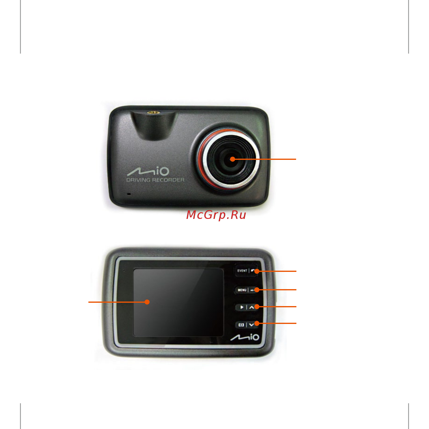 Mio MIVUE 205 [4/20] Описание устройства