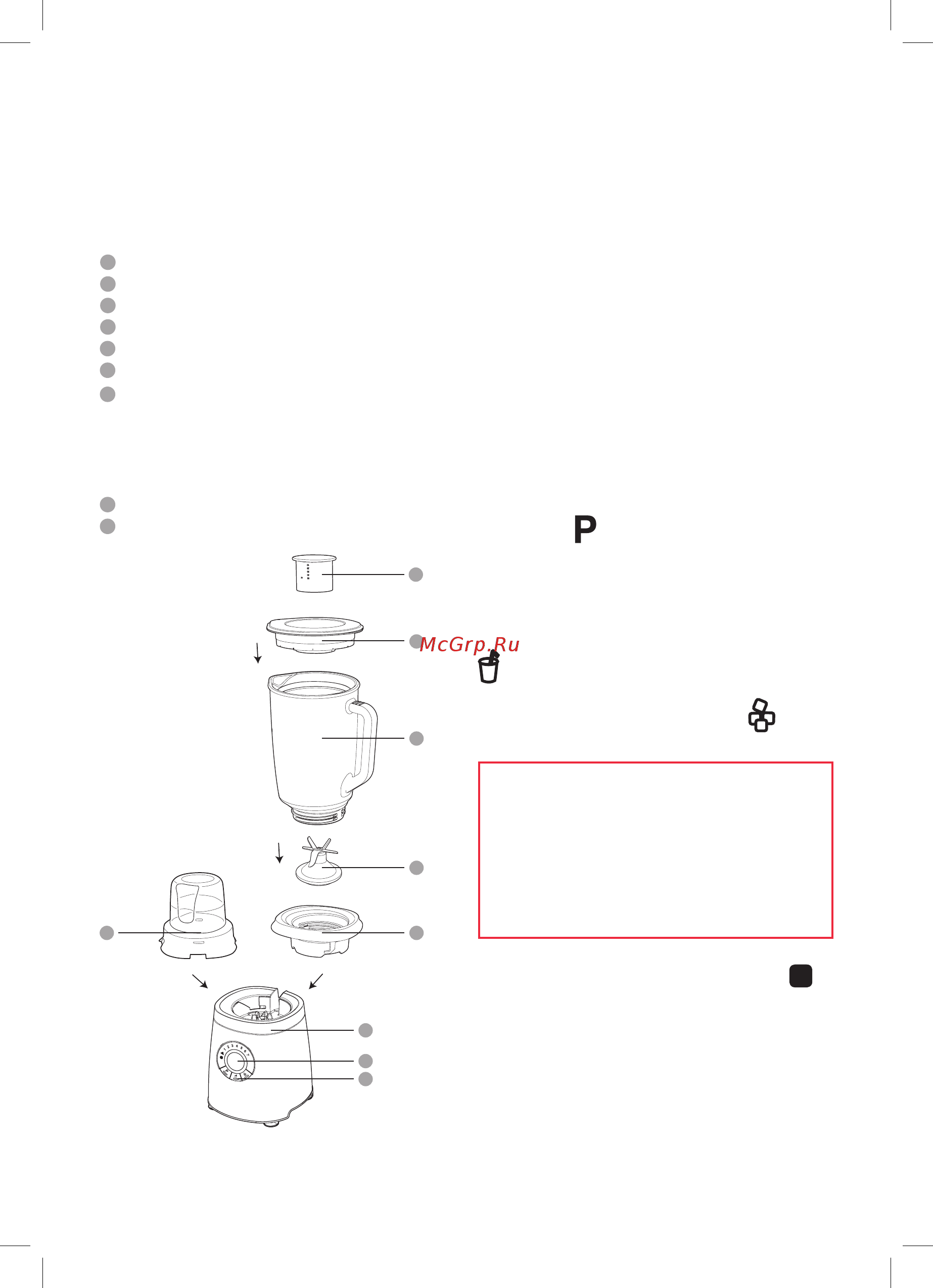 Oursson BL0640G/RD [6/20] Элементы конструкции использование кувшина