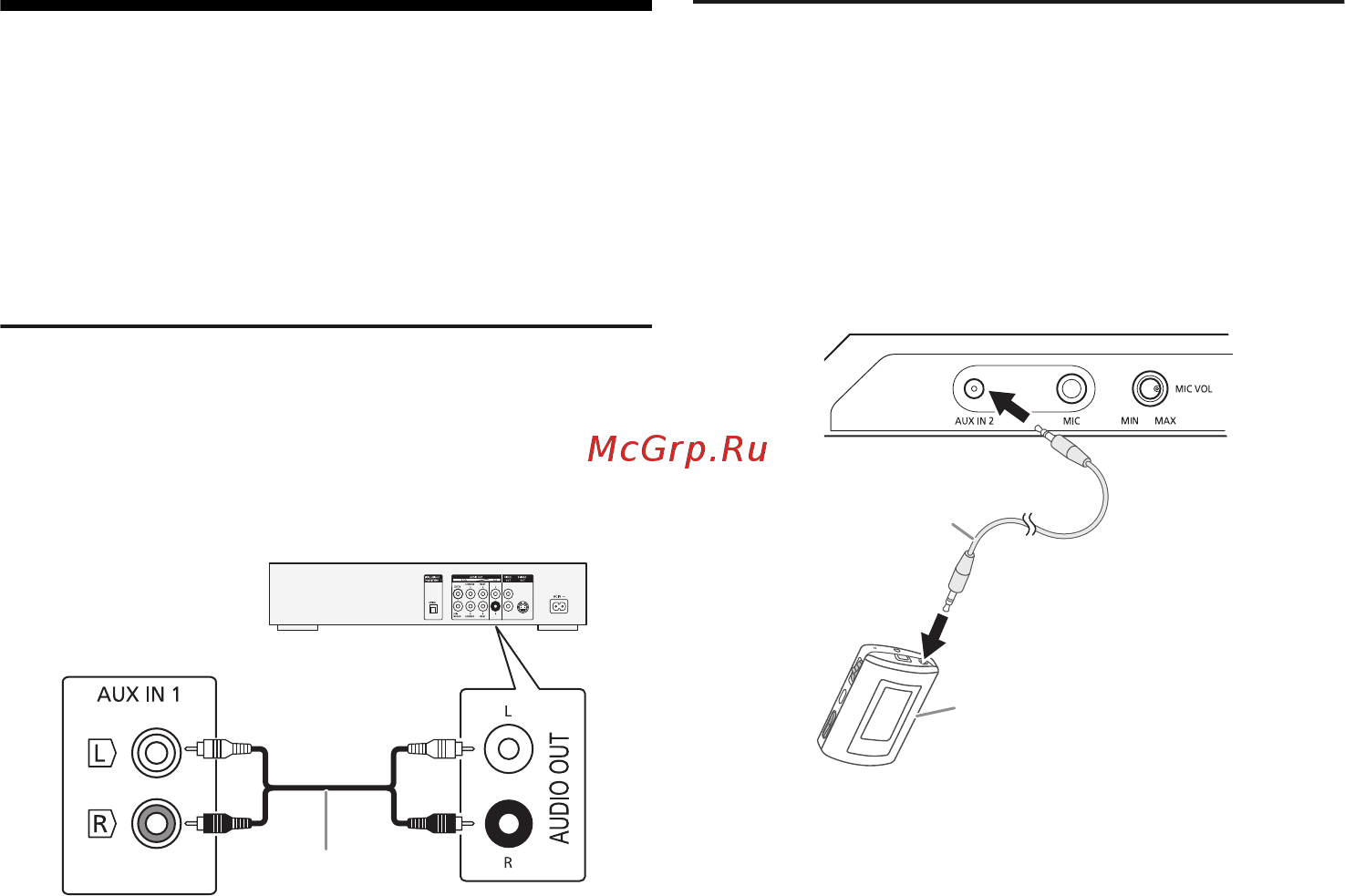 Panasonic SC-MAX4000GS Black [16/104] Connecting a portable audio equipment