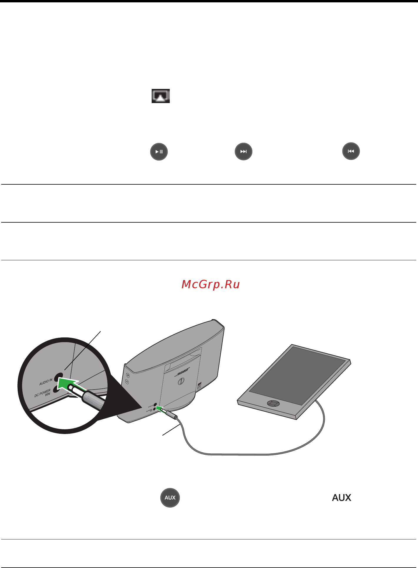 Bose SoundLink Air [12/24] Listening to a device using aux