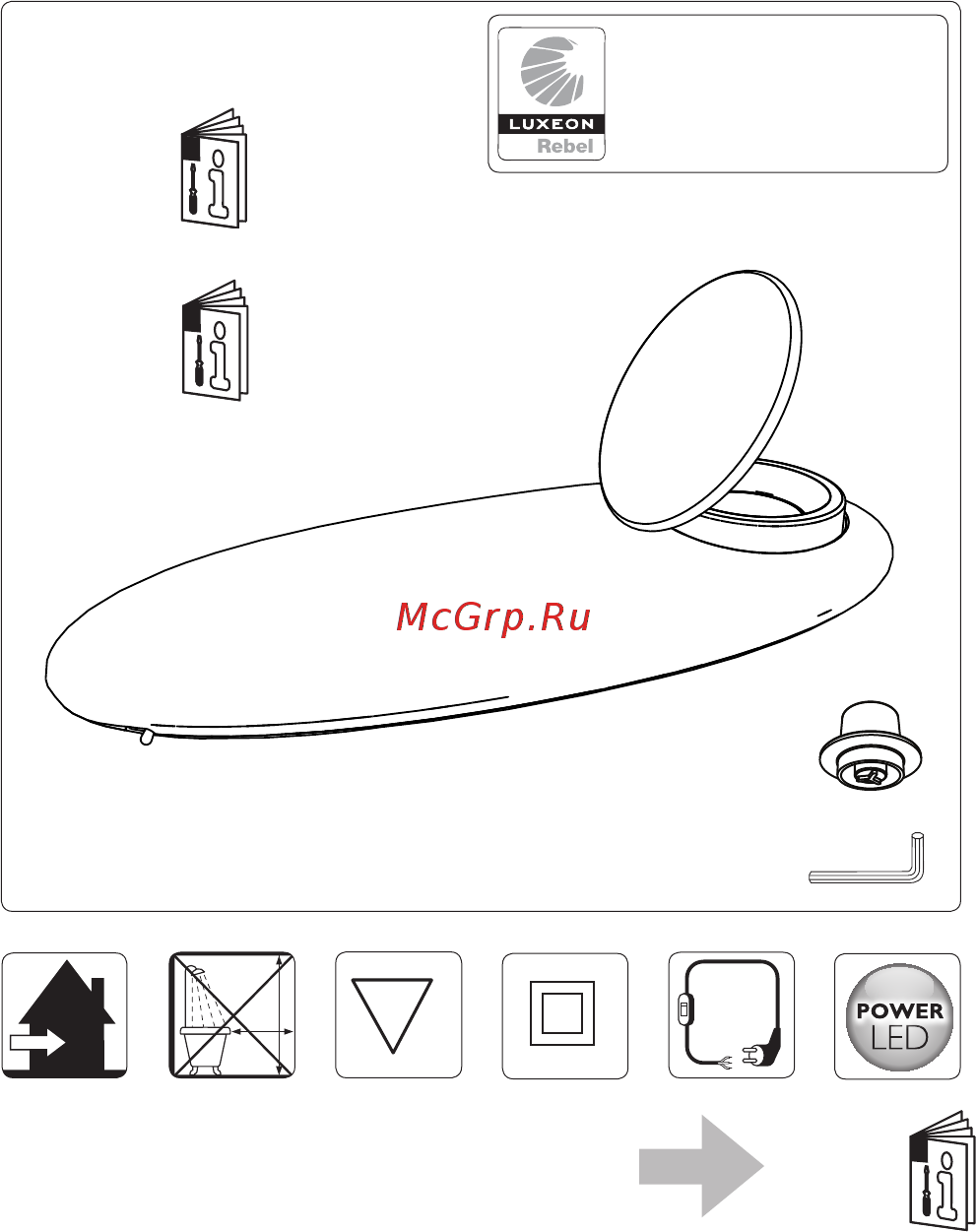 Philips Ledino Selv Black 1x7.5W Инструкция по эксплуатации онлайн [2/21] 174140