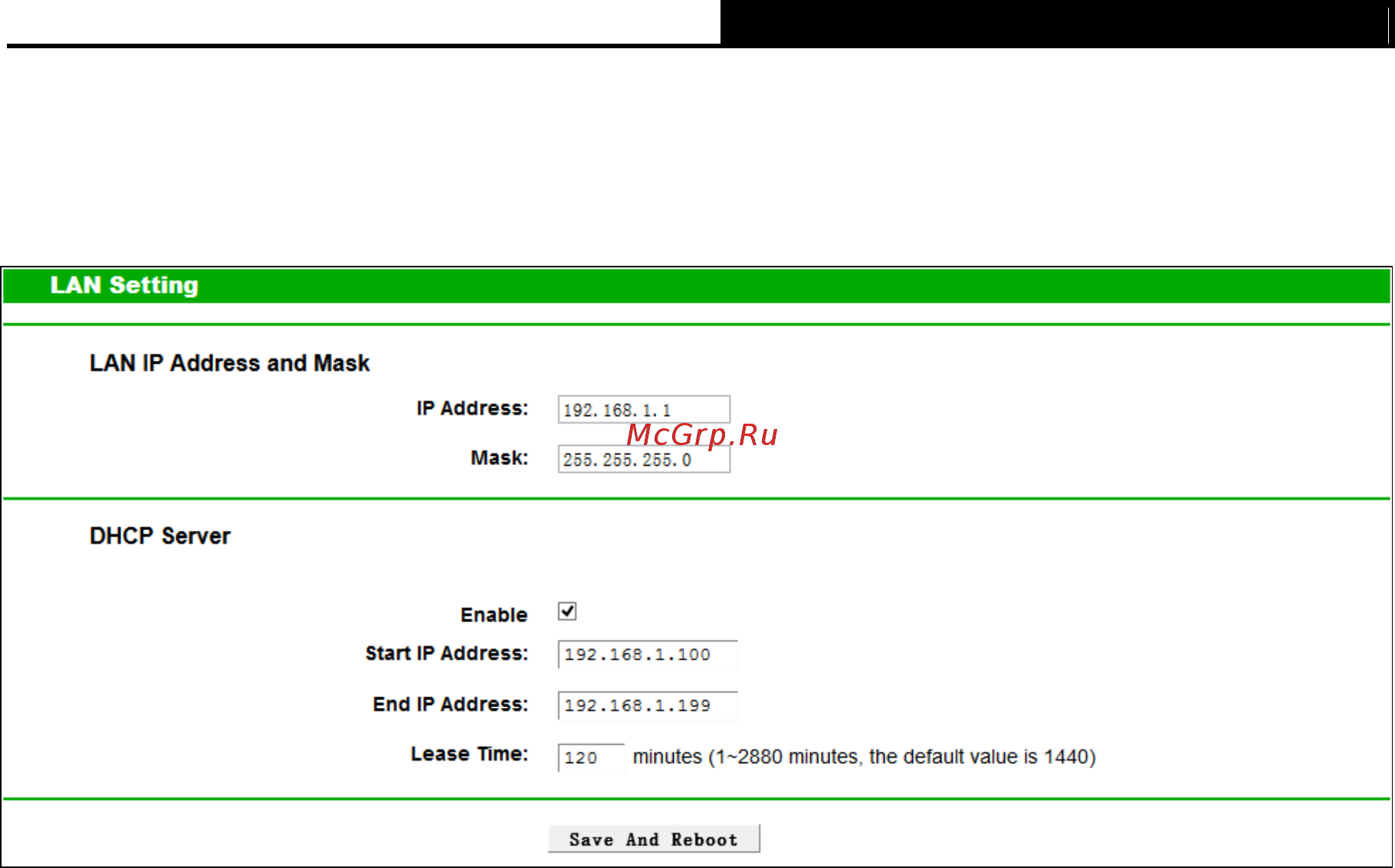 Tp-Link TX-6610 V4 [21/28] Lan setting