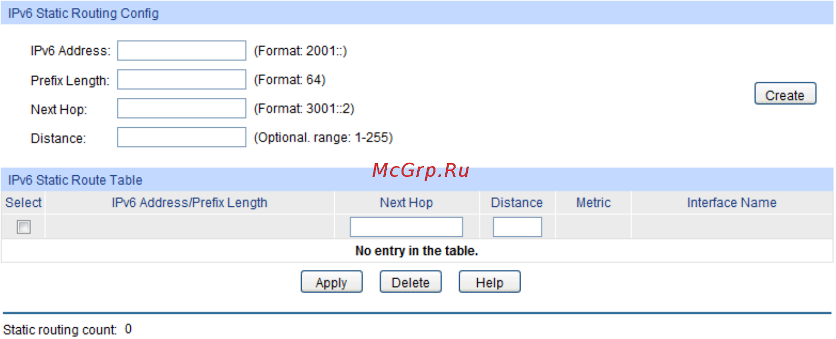 Tp-Link T2600G-52TS V1 [202/355] Ipv6 static routing config