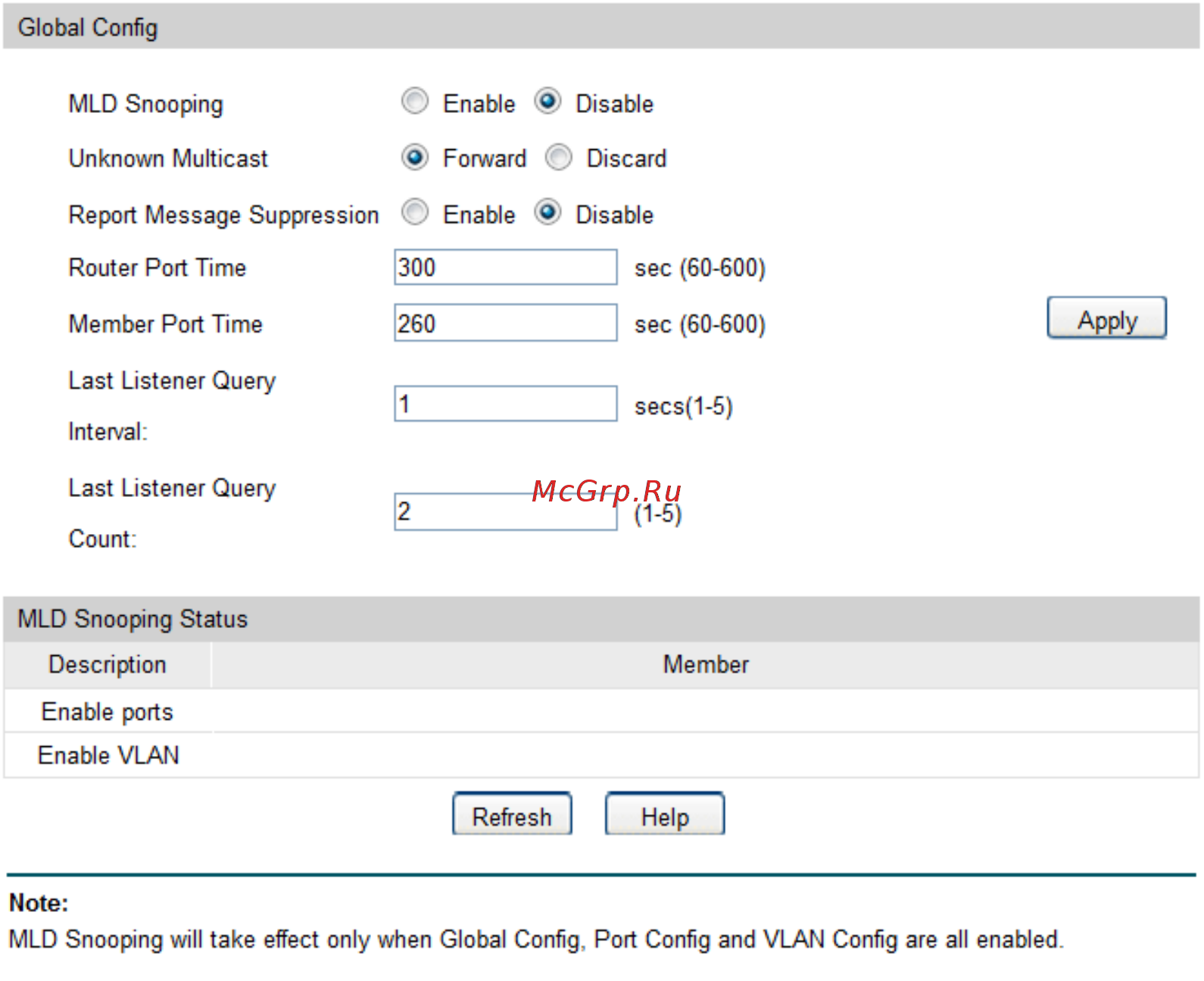 Tp-Link T2600G-28MPS (TL-SG3424P) [178/379] Snooping config