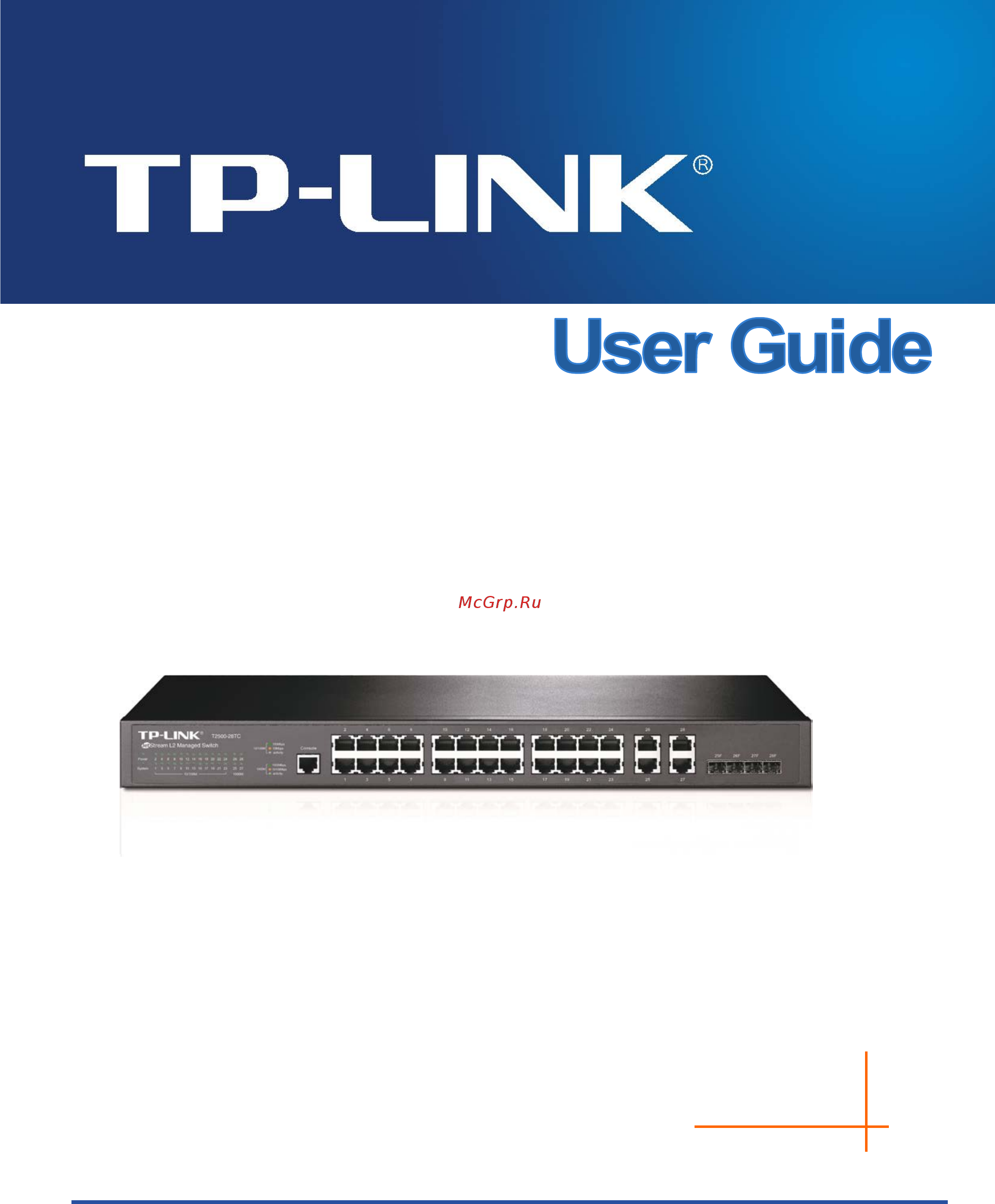 Tp-Link T2500-28TC (TL-SL5428E) Руководство пользователя онлайн