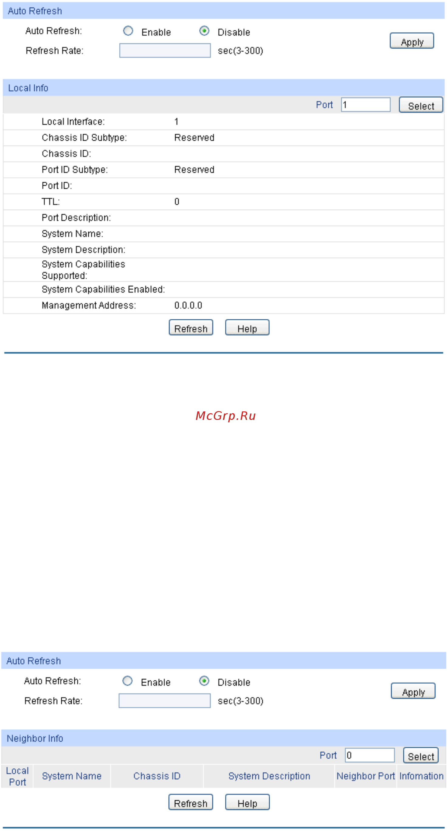 Tp-Link T2500-28TC (TL-SL5428E) [274/316] Neighbor info
