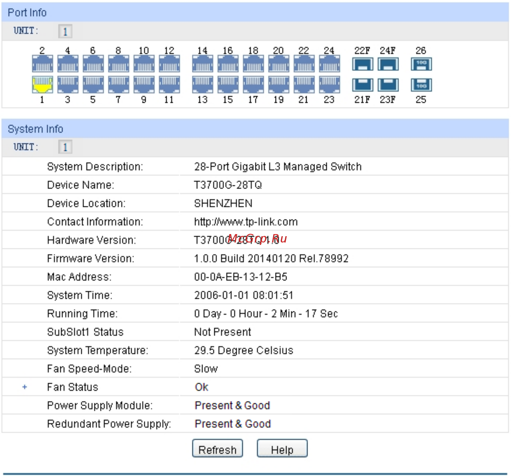 Tp-Link T3700G-28TQ V1 [26/415] Chapter 4 system