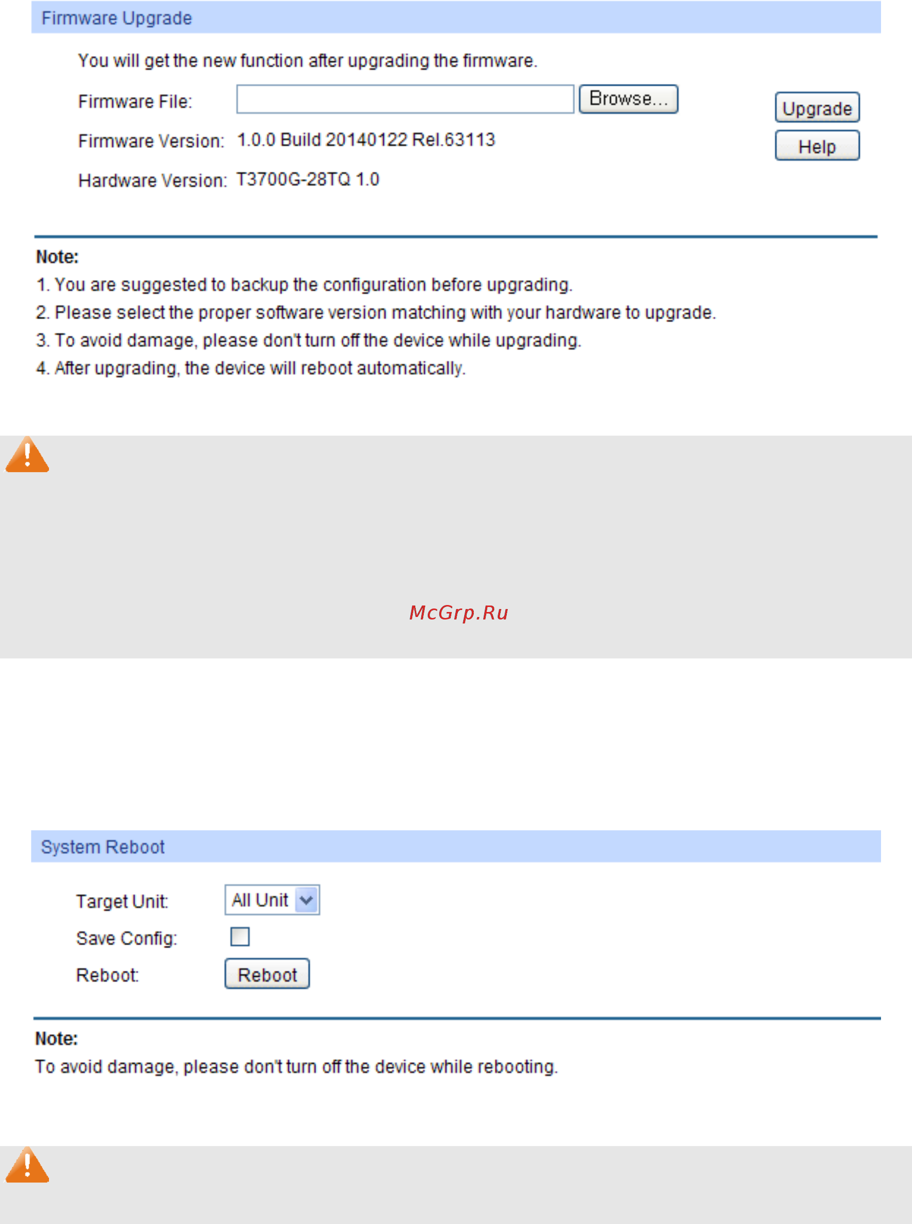 Tp-Link T3700G-28TQ V1 [36/415] System reboot