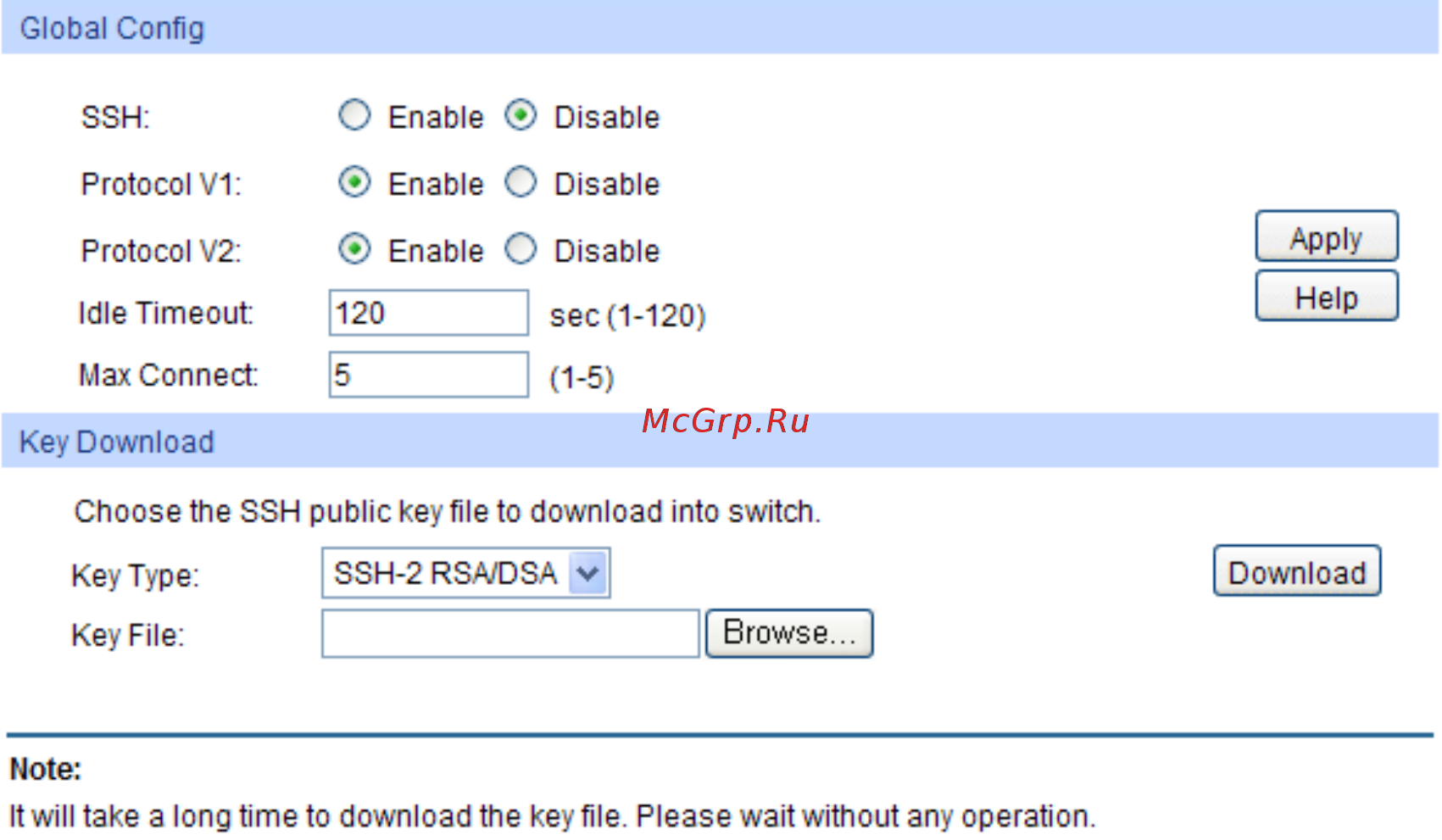 Tp-Link T3700G-28TQ V1 [40/415] Ssh config