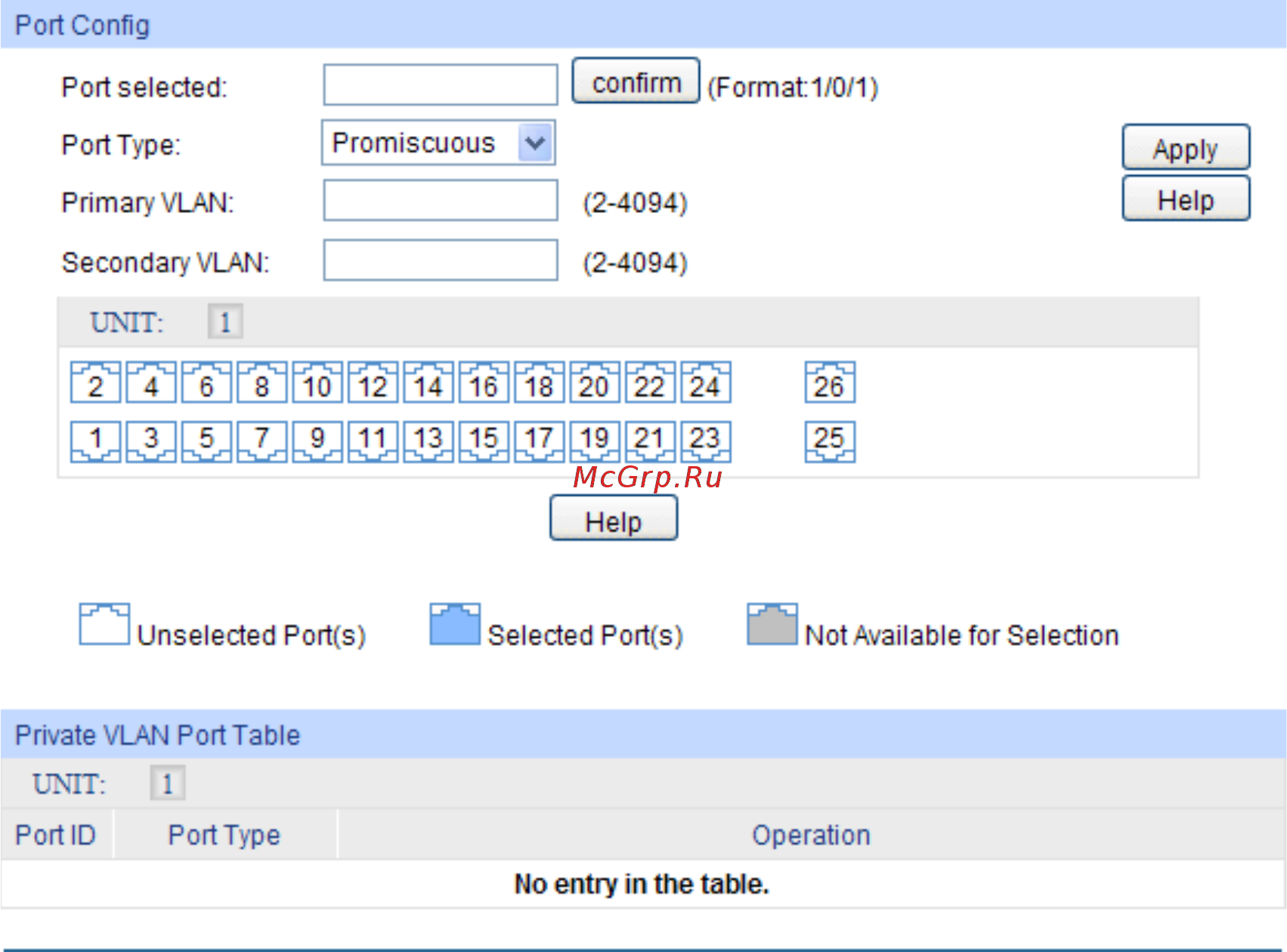 Tp-Link T2700G-28TQ [110/420] Port config