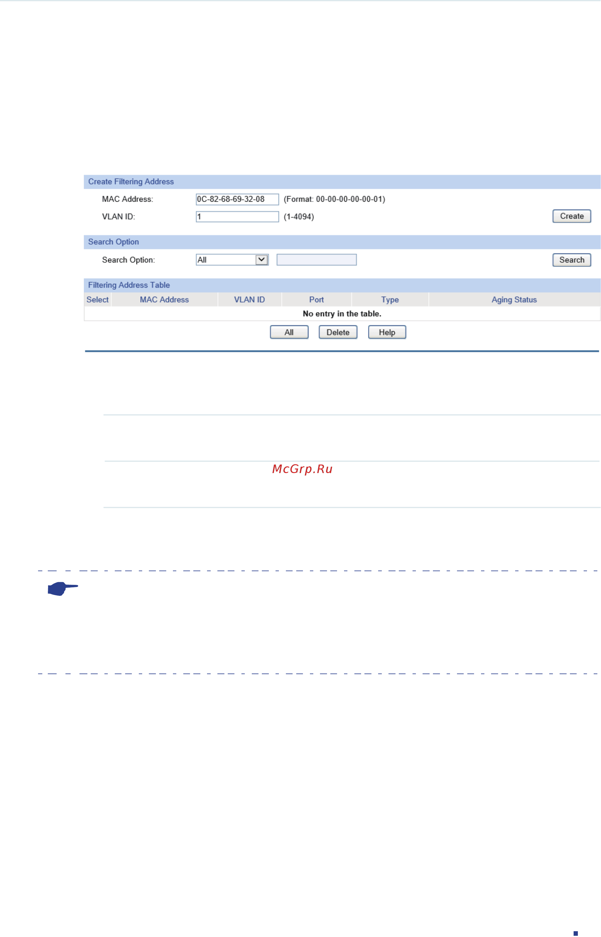 Tp-Link T1600G-28PS (TL-SG2424P) [158/754] Adding mac filtering address entries