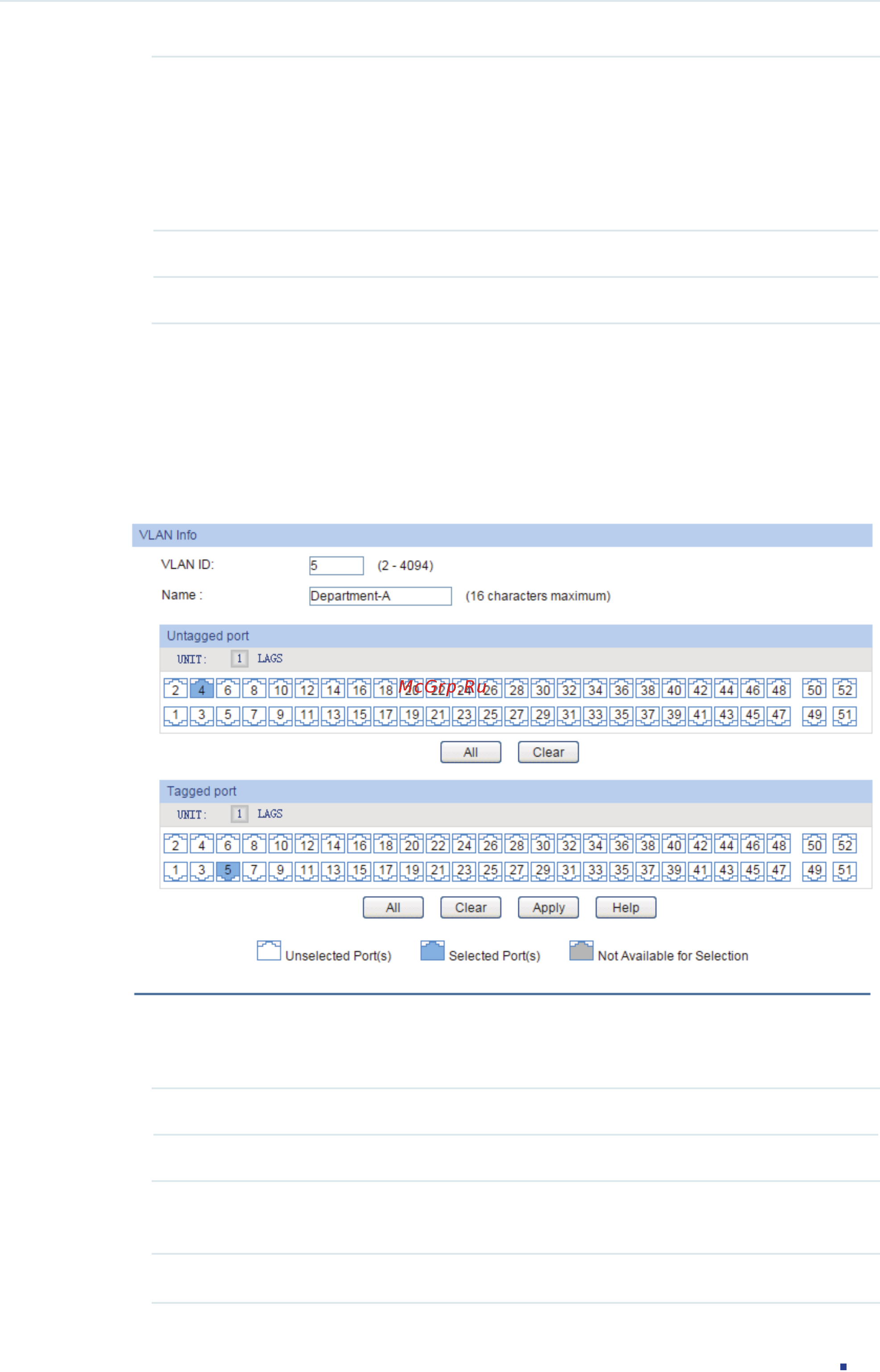 Tp-Link T1600G-28PS (TL-SG2424P) [176/754] Configuring the vlan