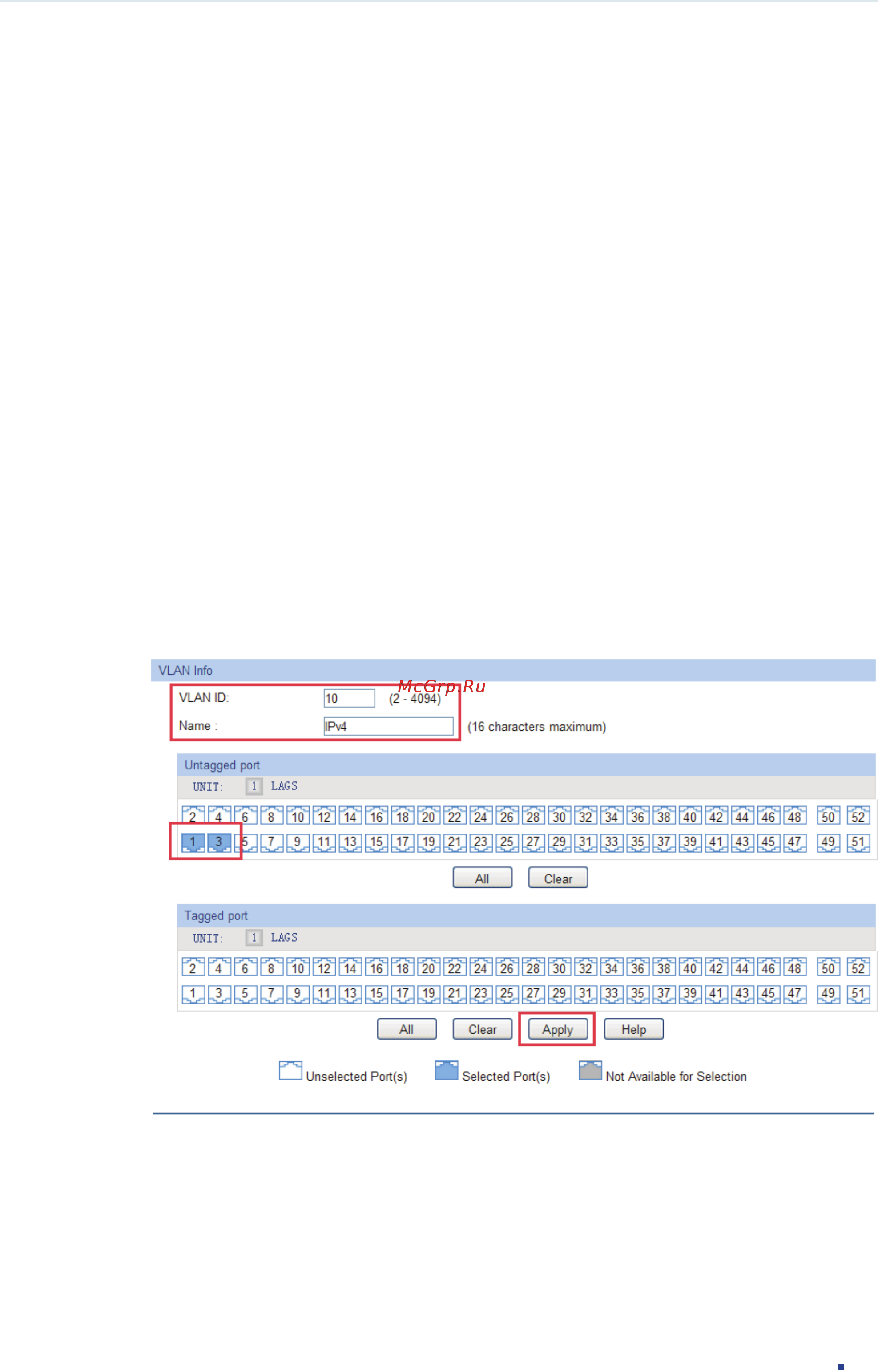 Tp-Link T1600G-28PS (TL-SG2424P) [213/754] Configurations for switch 1
