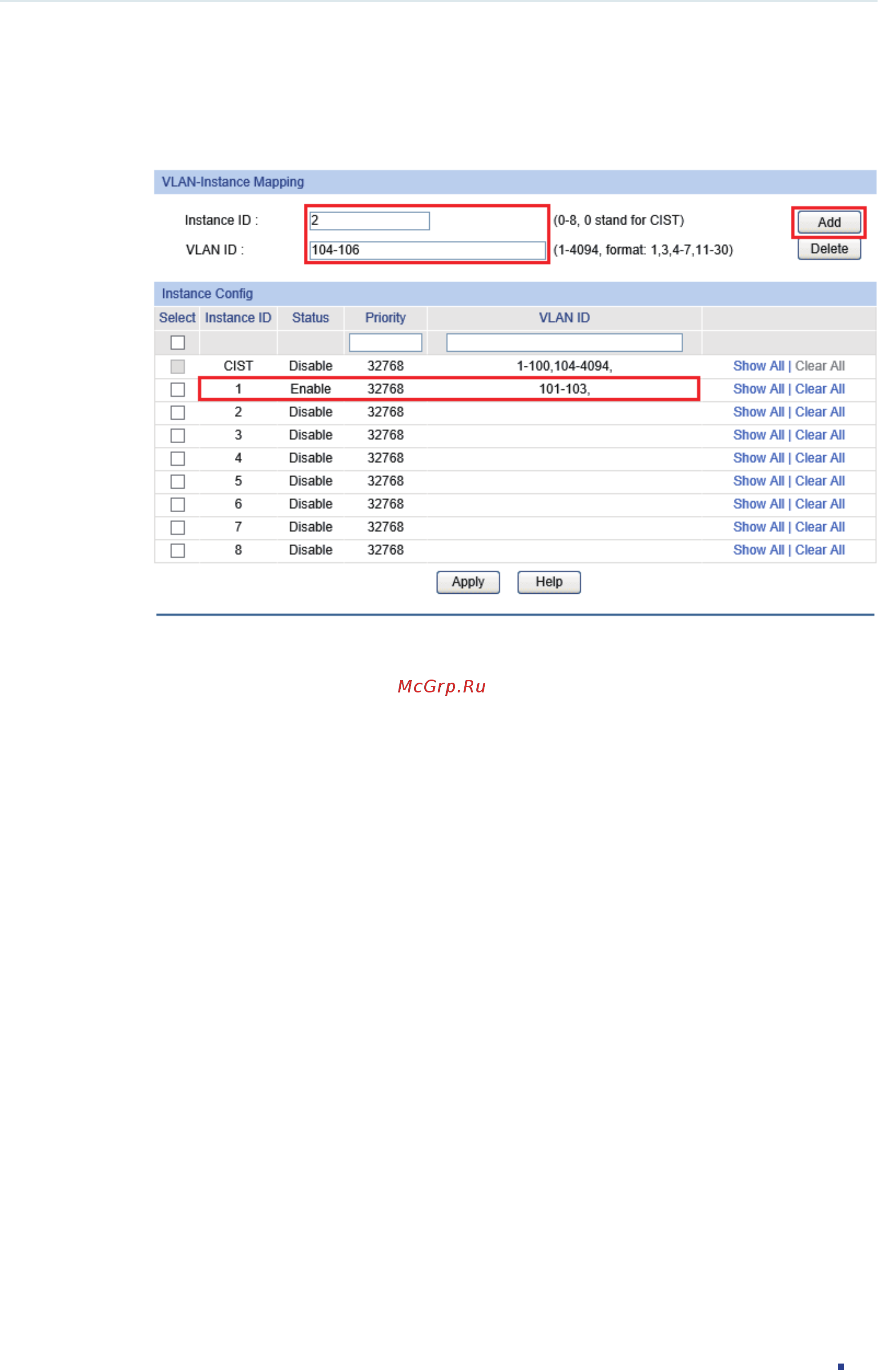 Tp-Link T1600G-28PS (TL-SG2424P) [269/754] Instance config to load the following