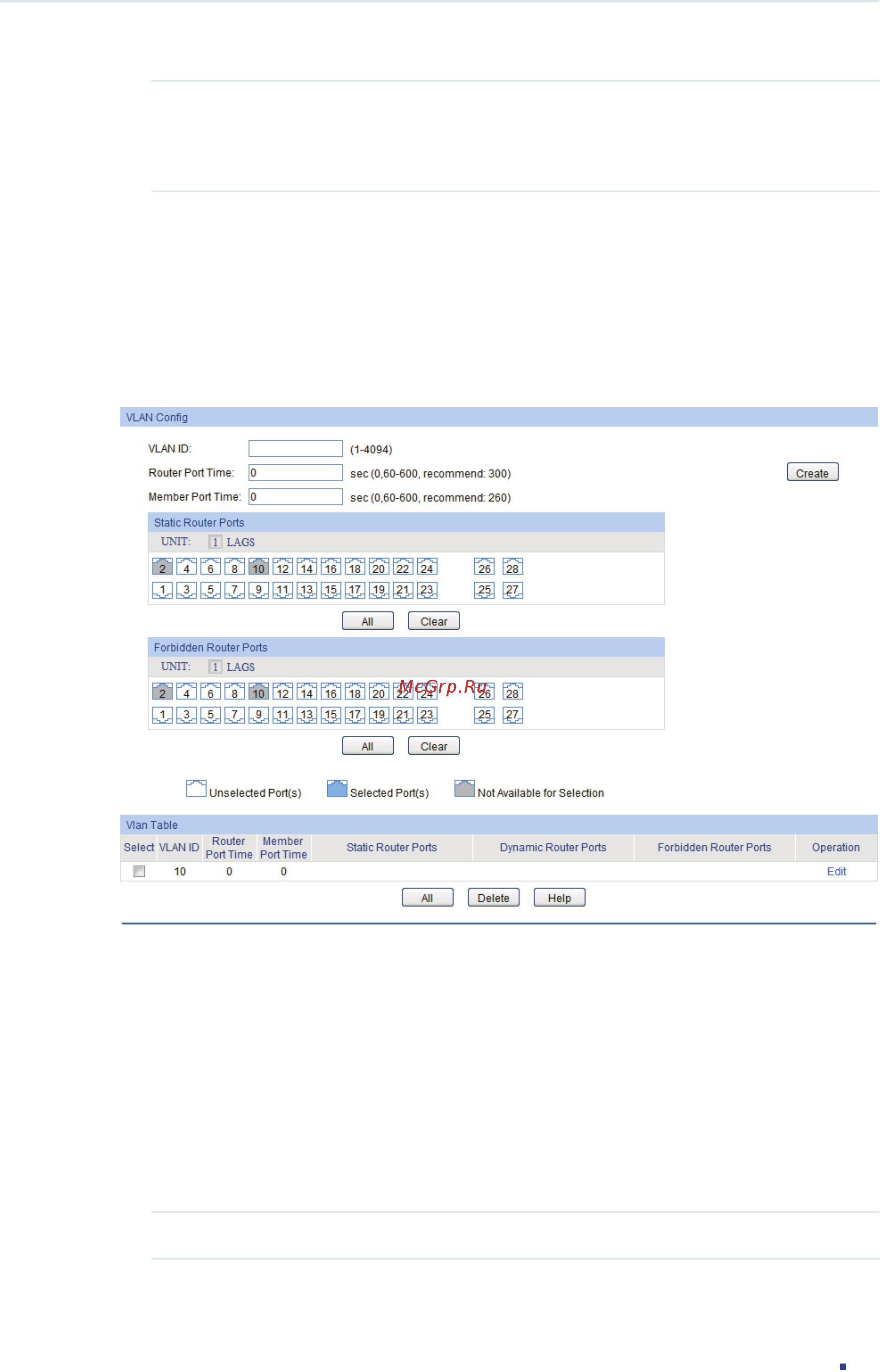 Tp-Link T1600G-28PS (TL-SG2424P) [294/754] Configuring igmp snooping in the vlan