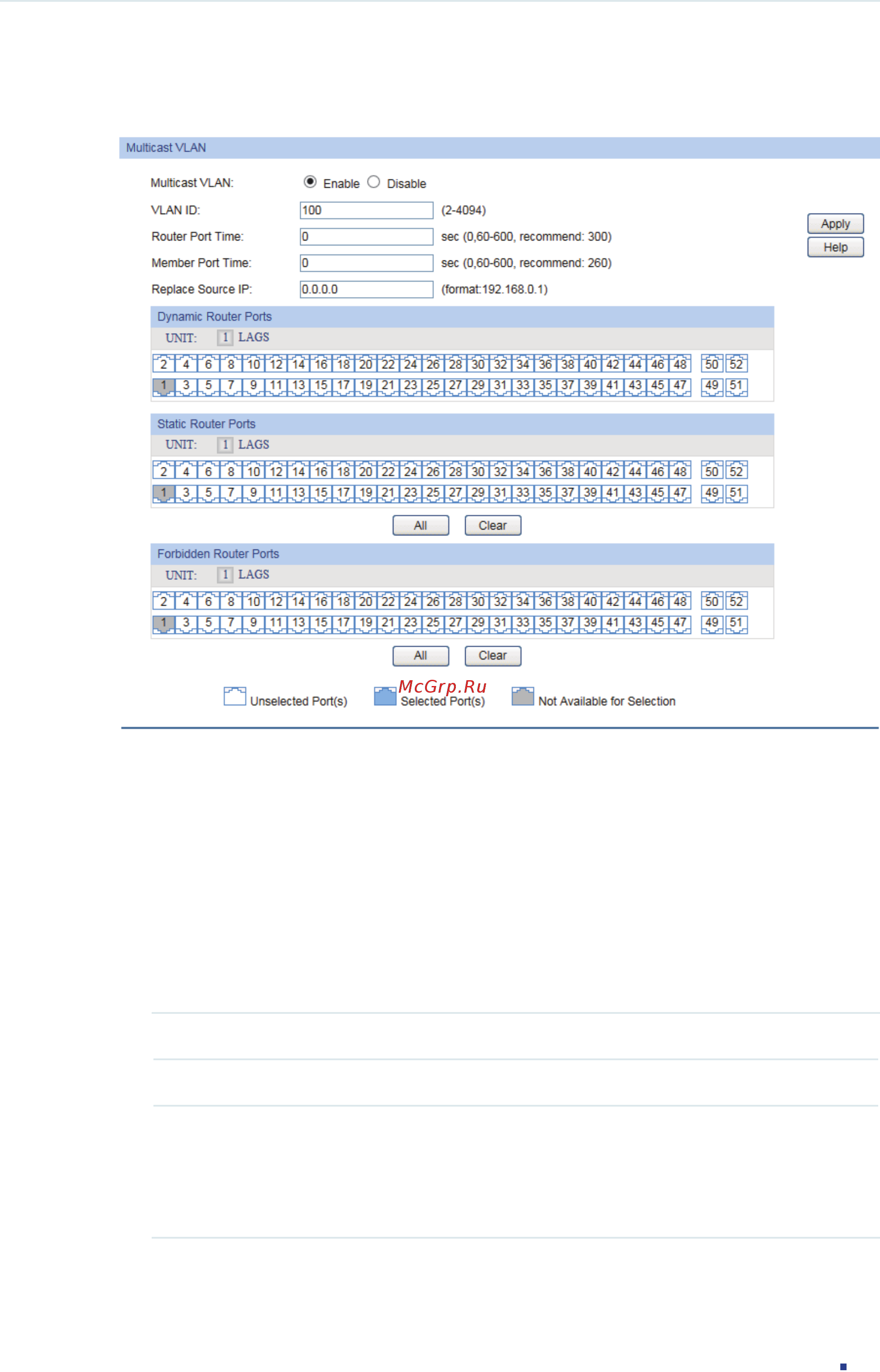 Tp-Link T1600G-28PS (TL-SG2424P) [296/754] Creating multicast vlan and configuring basic settings