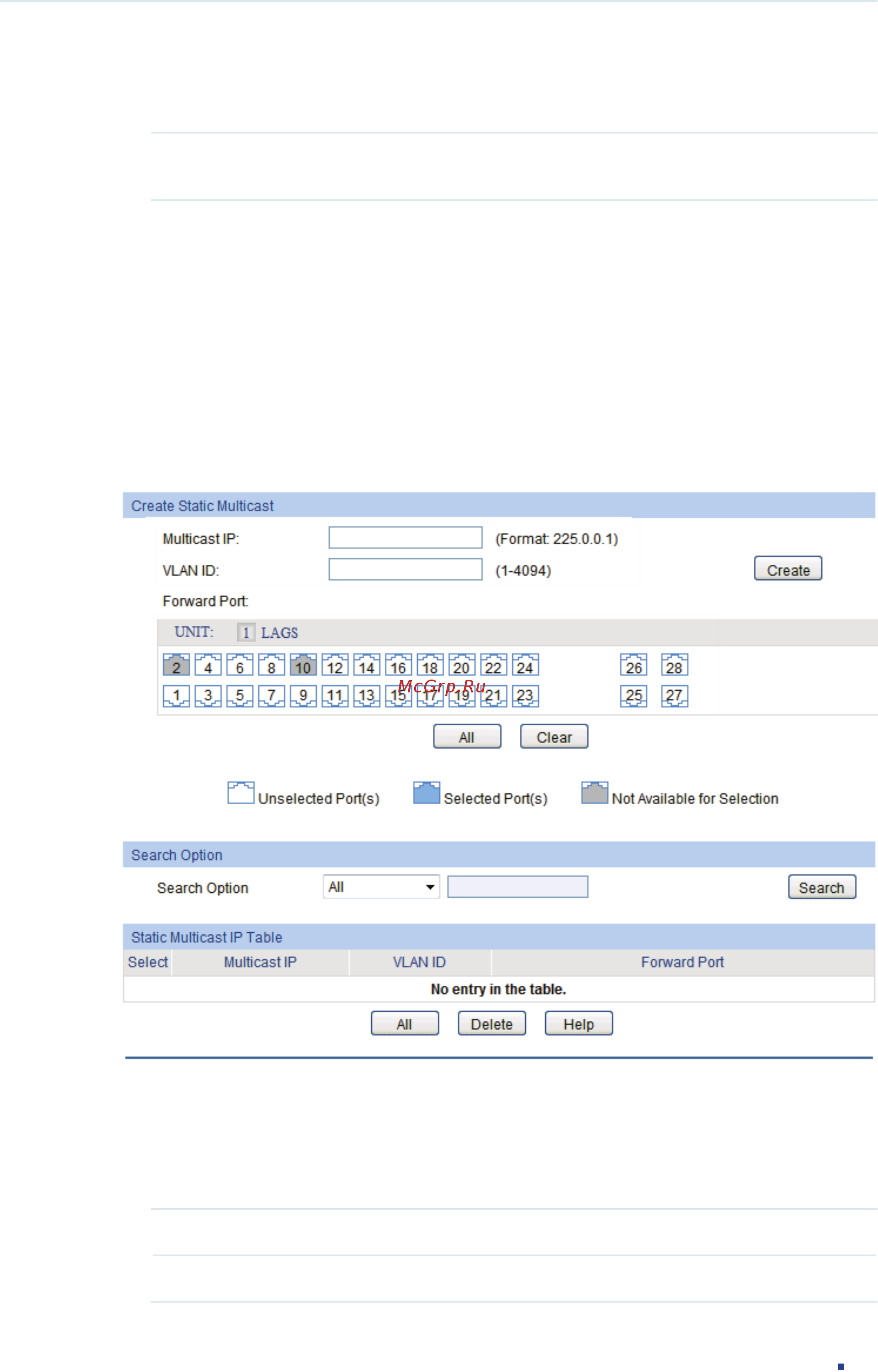 Tp-Link T1600G-28PS (TL-SG2424P) [305/754] Configuring static member port