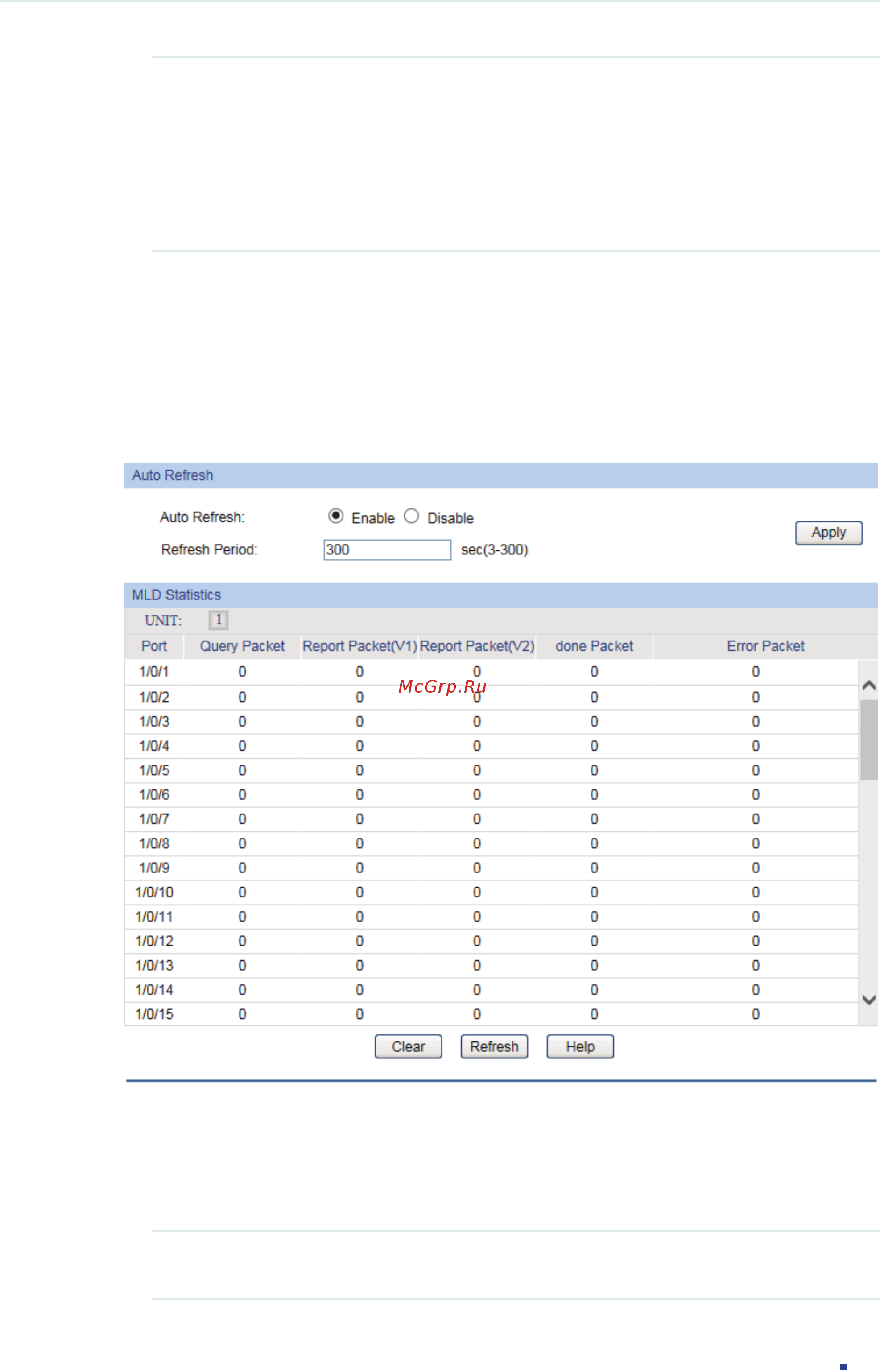 Tp-Link T1600G-28PS (TL-SG2424P) [340/754] Viewing mld statistics on each port