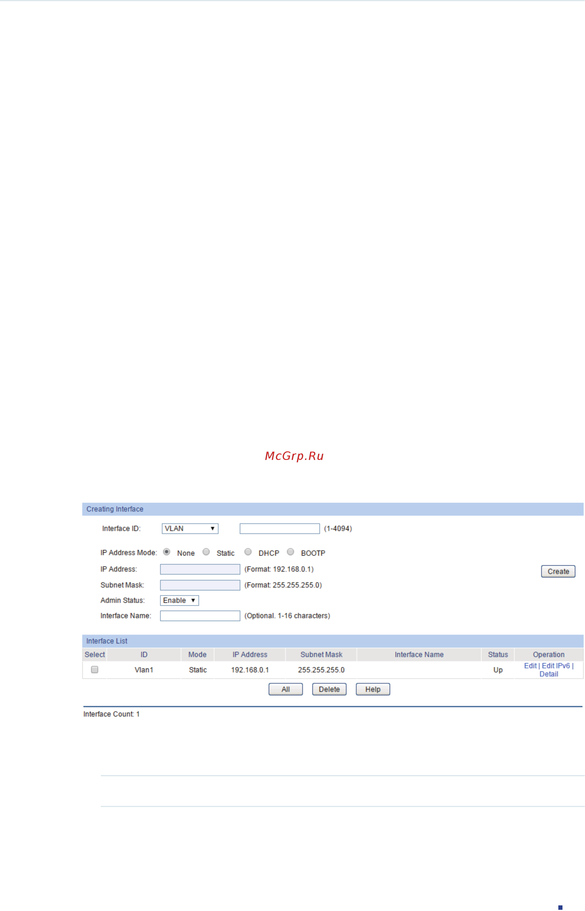 Tp-Link T1600G-28PS (TL-SG2424P) [404/754] Logical interfaces configurations