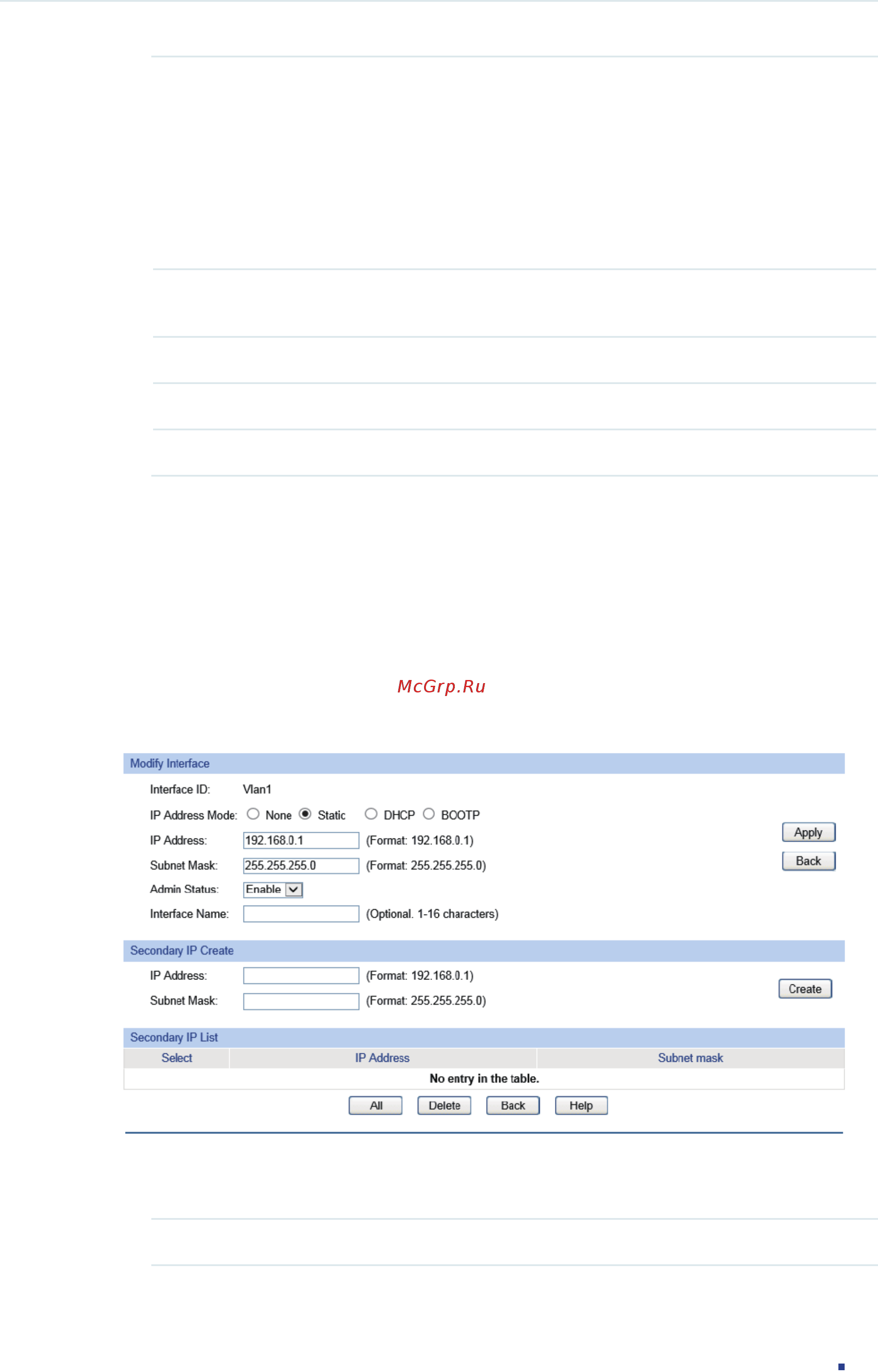 Tp-Link T1600G-28TS (TL-SG2424) [405/754] Configuring ipv4 parameters of the interface