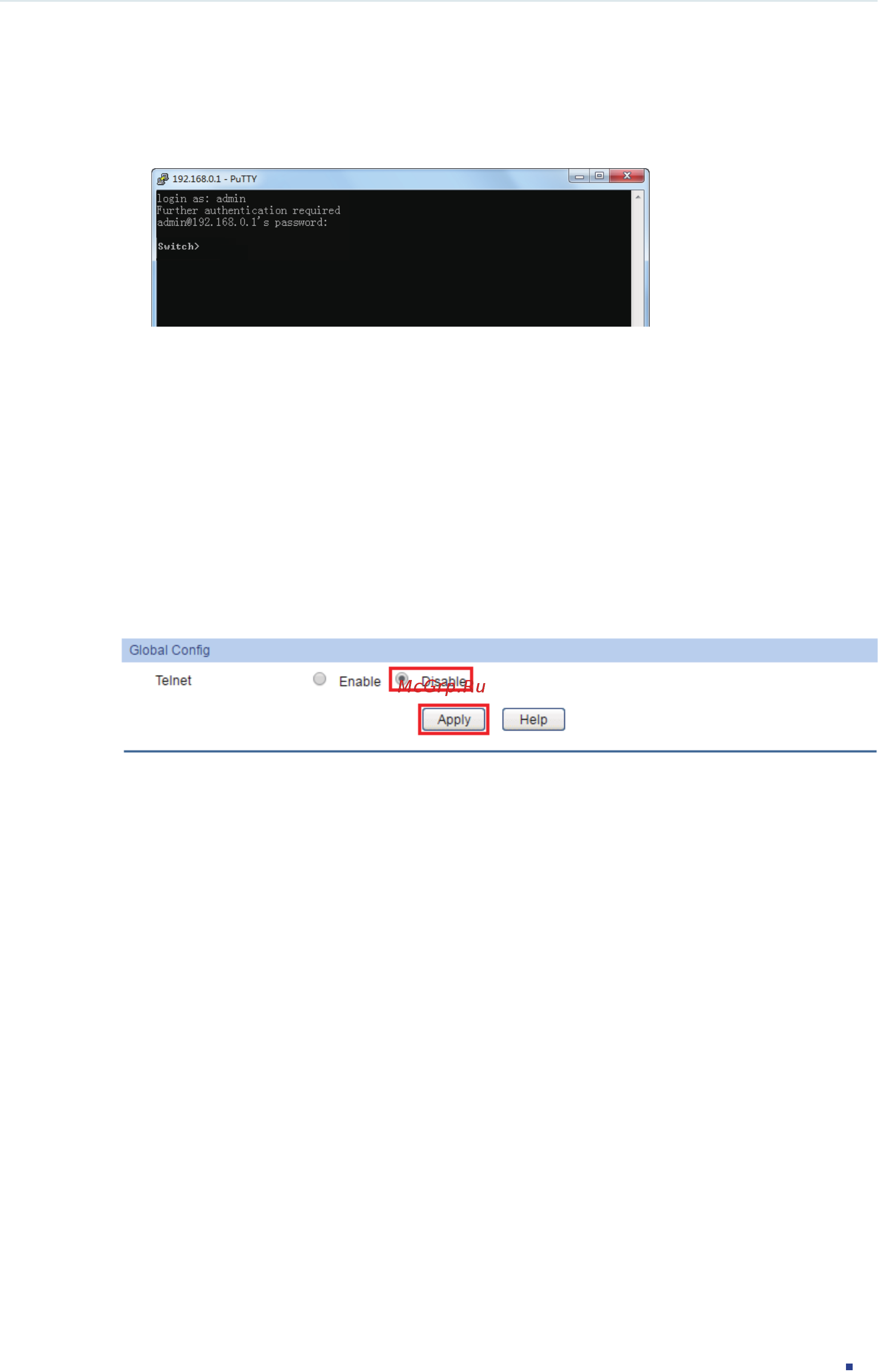 Tp-Link T1600G-28PS (TL-SG2424P) [41/754] Disable telnet login