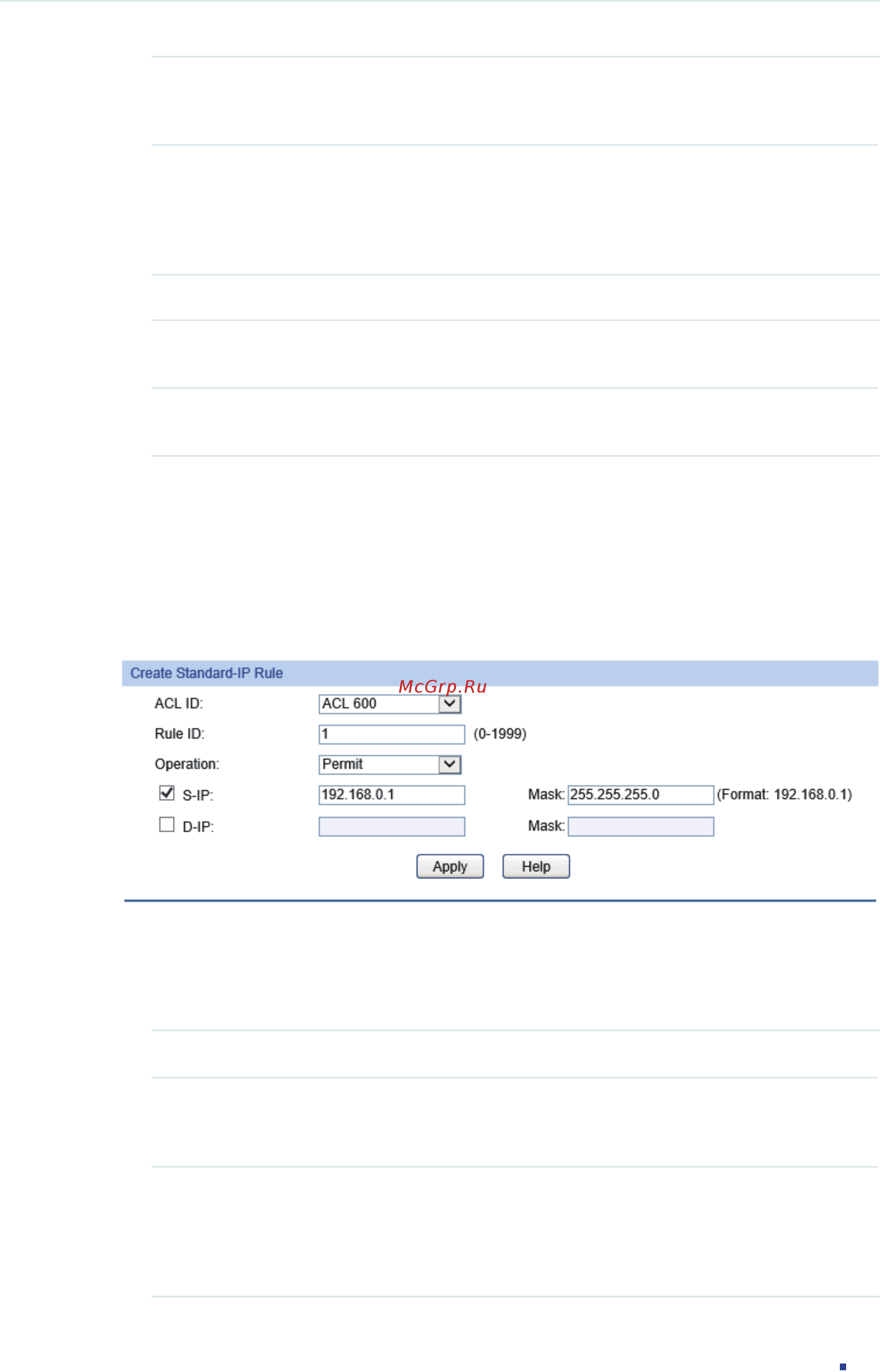 Tp-Link T1600G-28PS (TL-SG2424P) [520/754] Configuring the standard ip acl rule