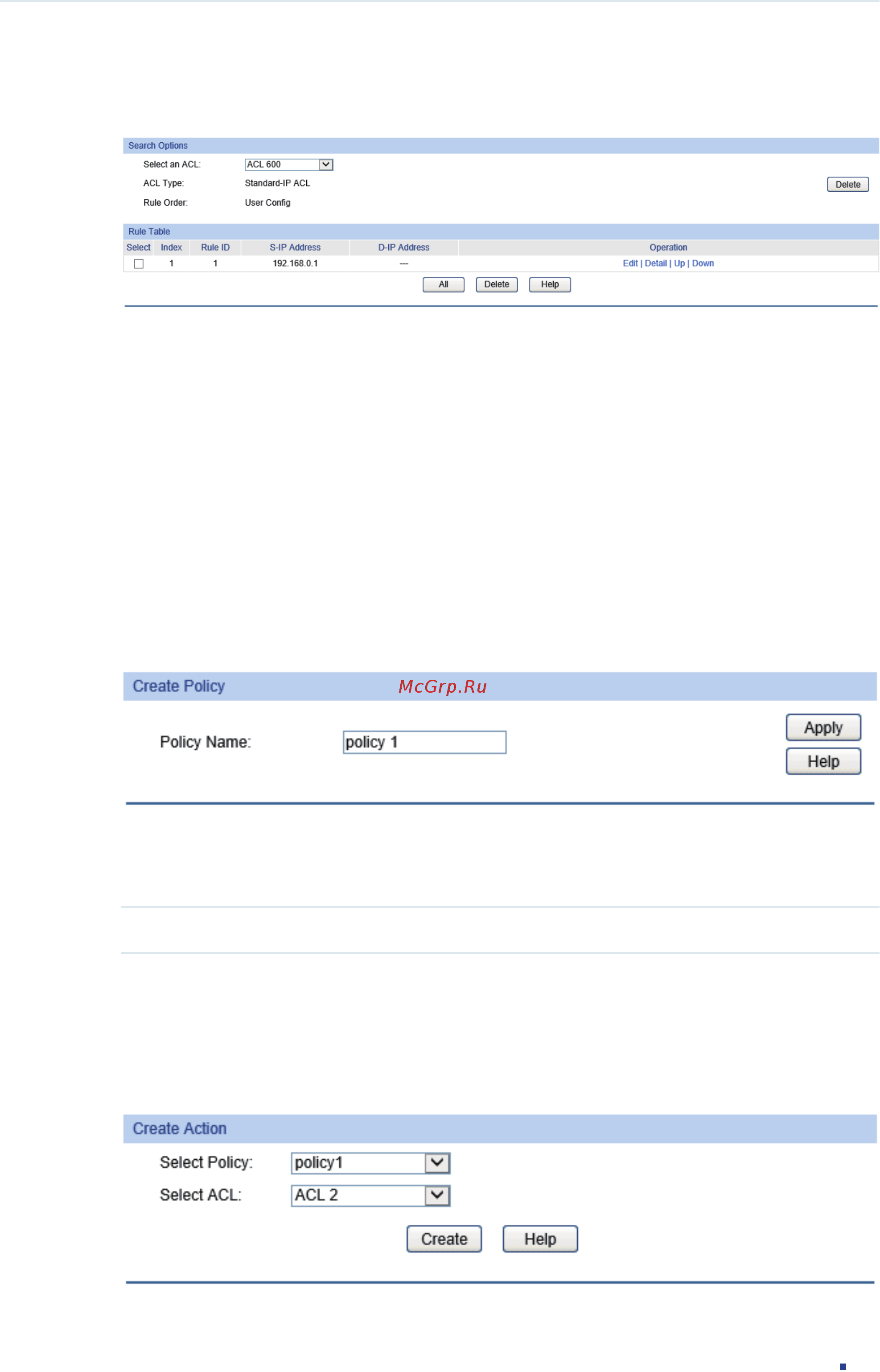 Tp-Link T1600G-28PS (TL-SG2424P) [524/754] Configuring policy