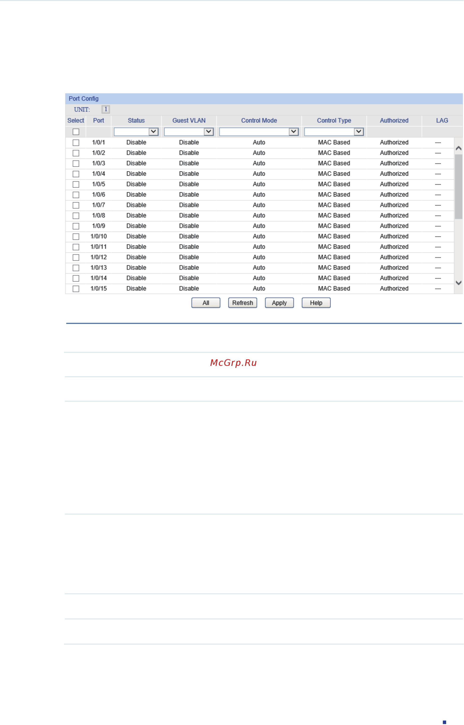 Tp-Link T1600G-28PS (TL-SG2424P) [579/754] Configuring 802 x on ports