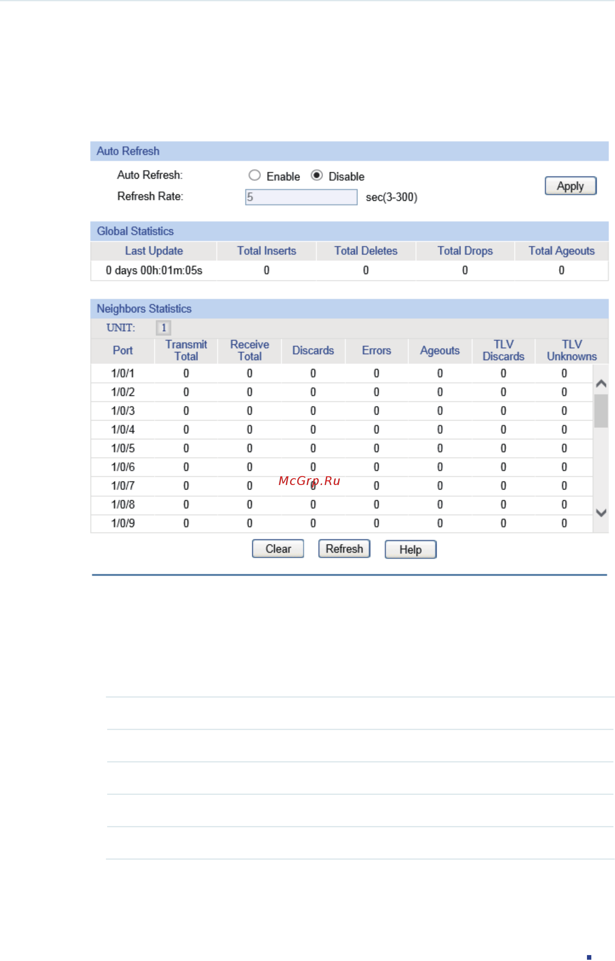 Tp-Link T1600G-28PS (TL-SG2424P) [651/754] Viewing lldp statistics