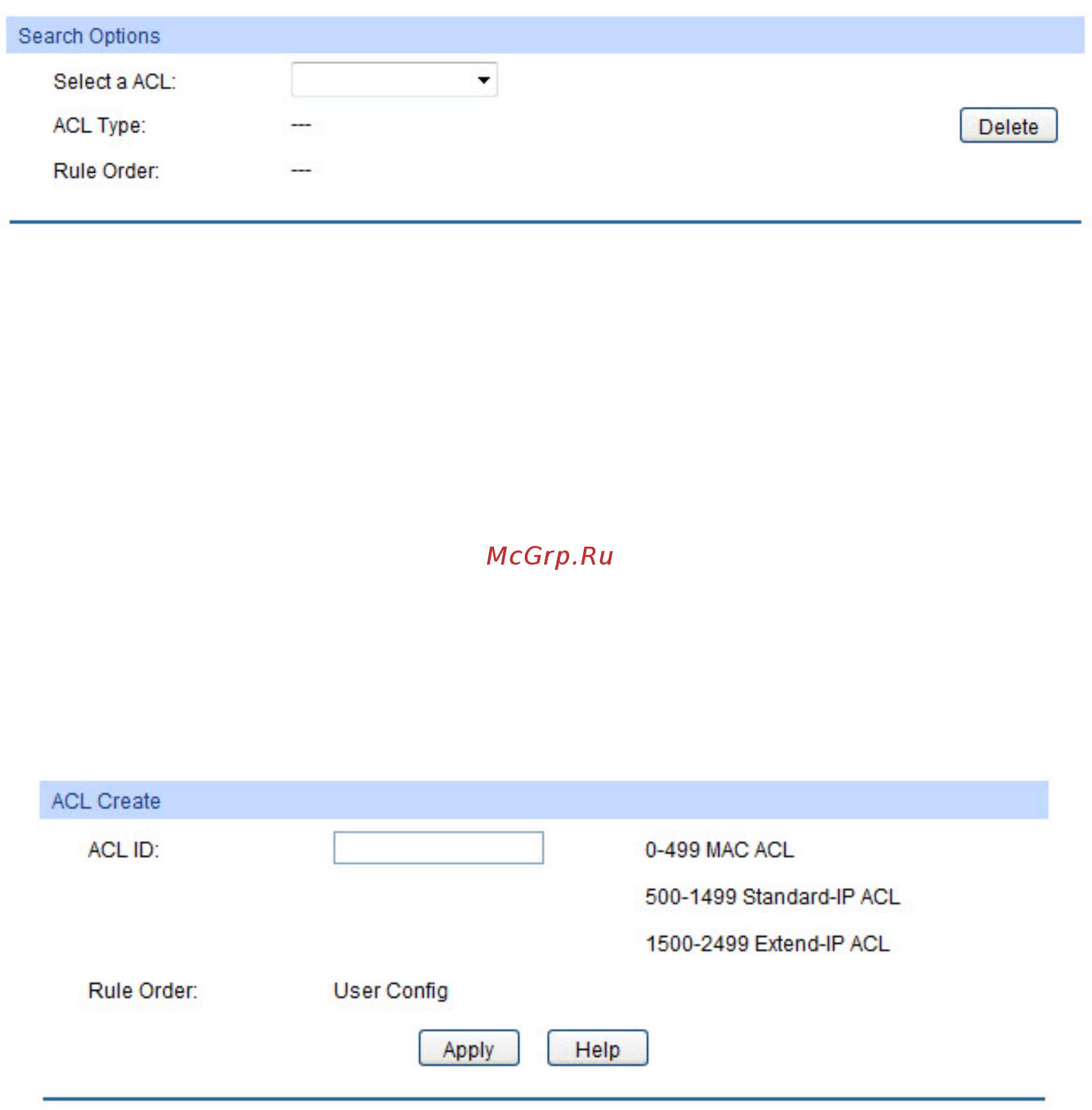 Tp-Link T1600G-28TS (TL-SG2424) [182/269] Acl summary