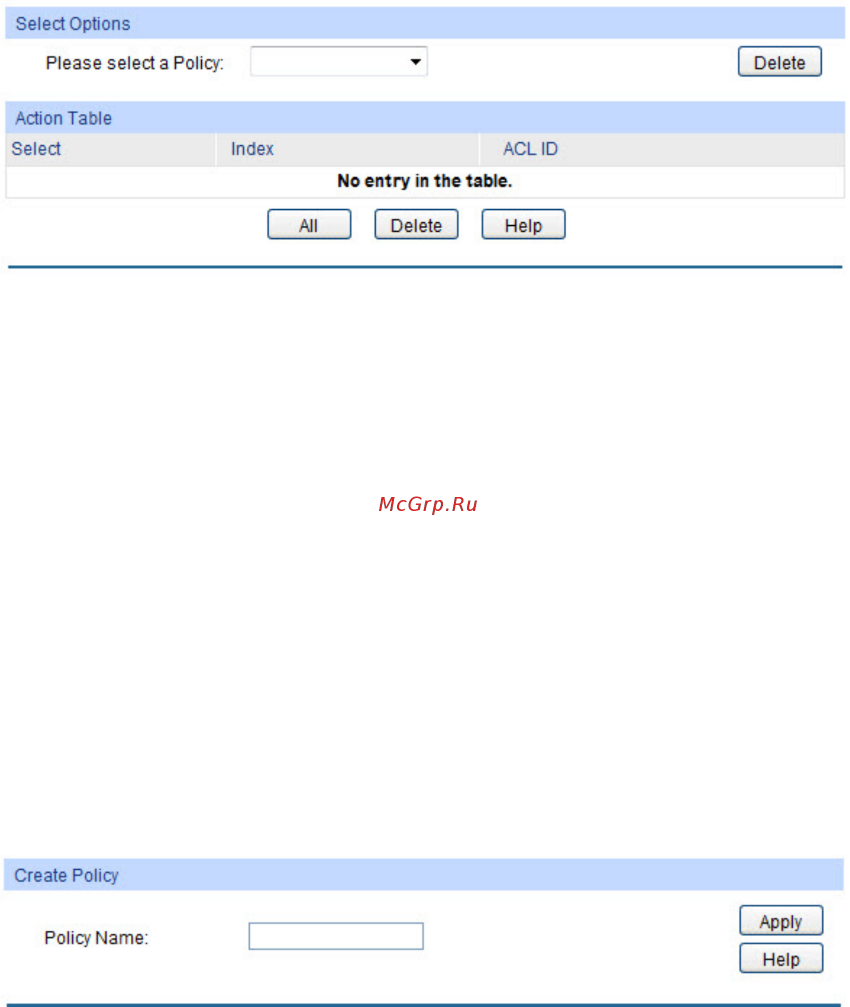 Tp-Link T1600G-28PS (TL-SG2424P) [186/269] Policy summary