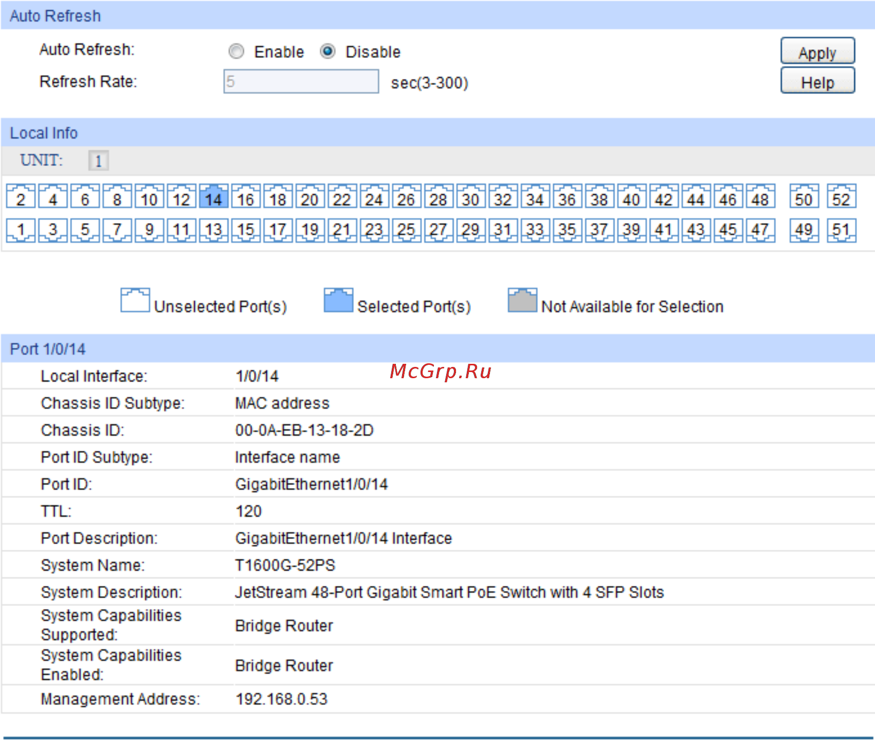Tp-Link T1600G-28PS (TL-SG2424P) [248/269] Device info