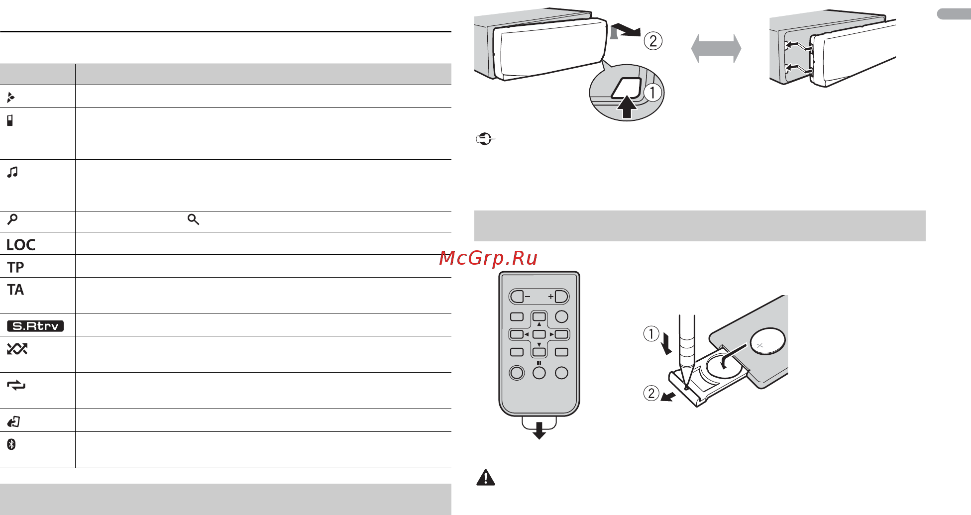Pioneer MVH-180UBG [5/204] Display indication