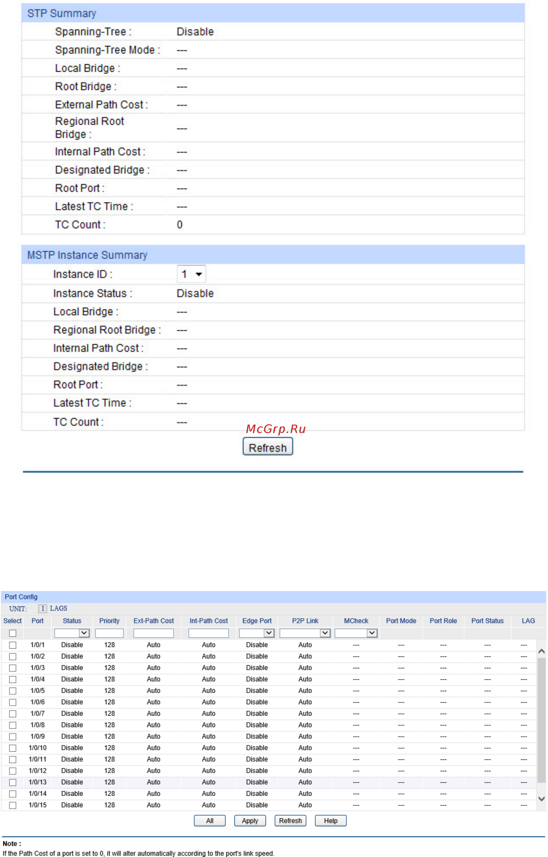 Tp-Link T1700X-16TS V1 [102/281] Port config