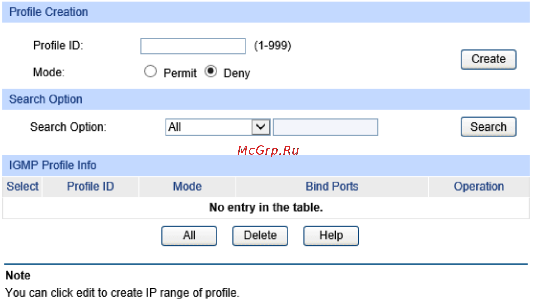 Tp-Link T1700X-16TS V1 [130/281] Profile config